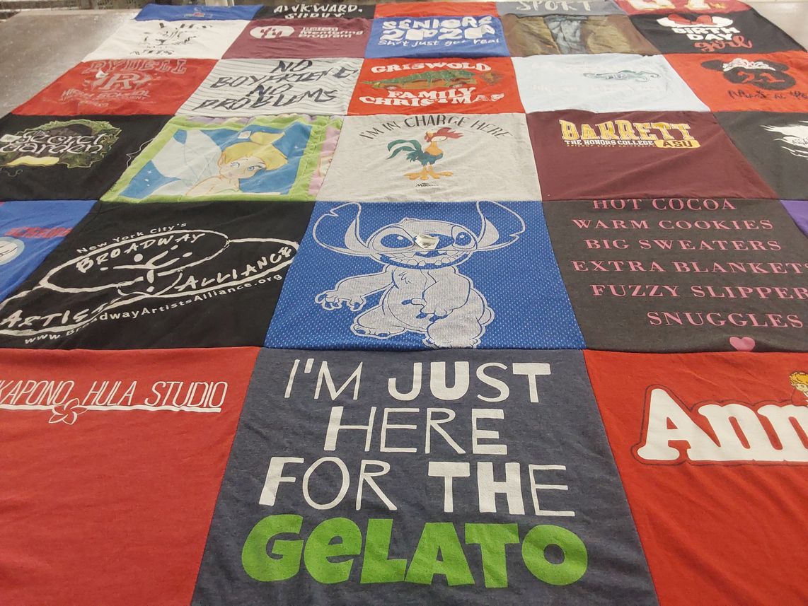 T-shirt quilt from arizona state university by Dawn from AZ
