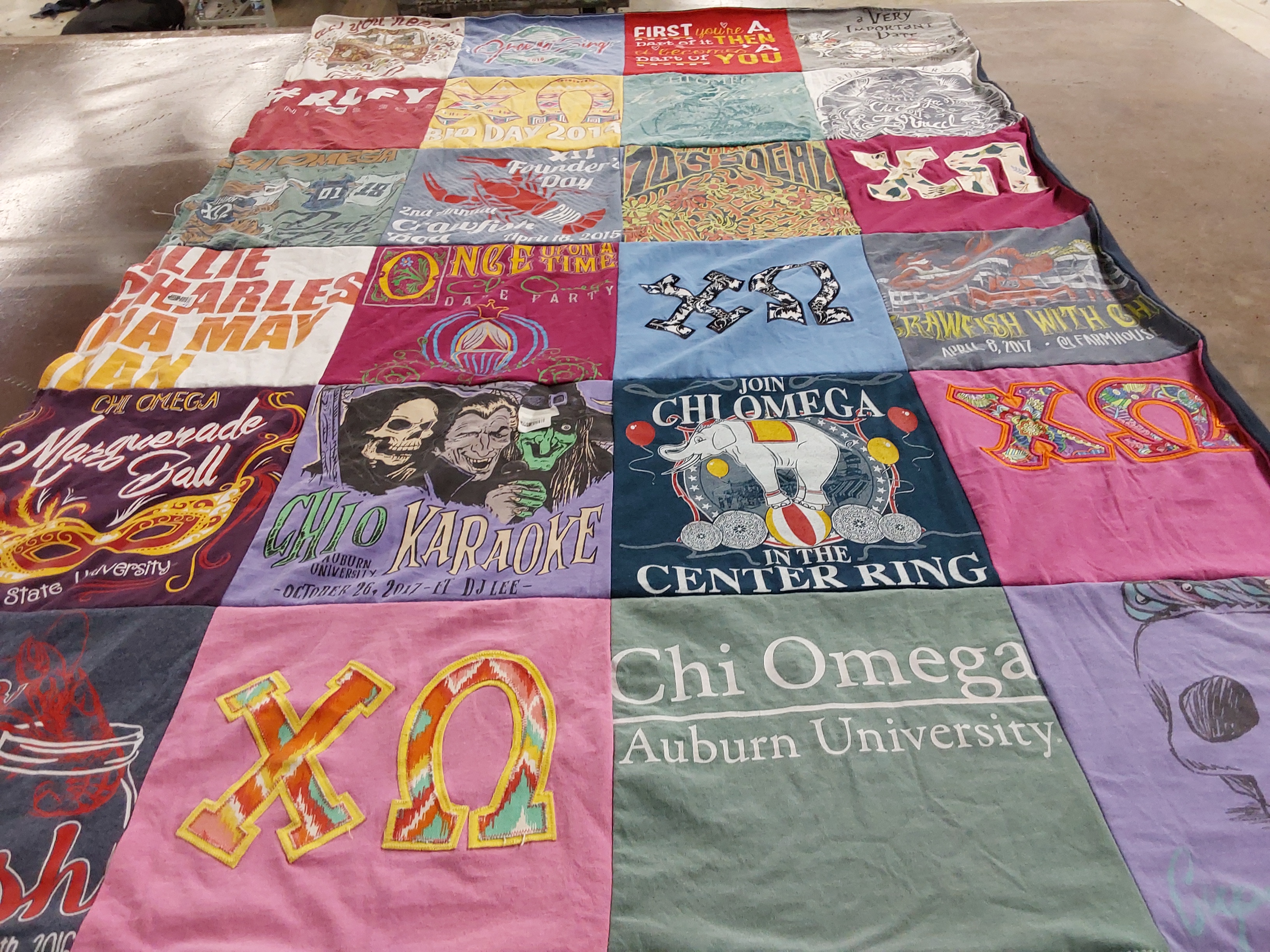 T-shirt quilt from auburn university by Alison from AL