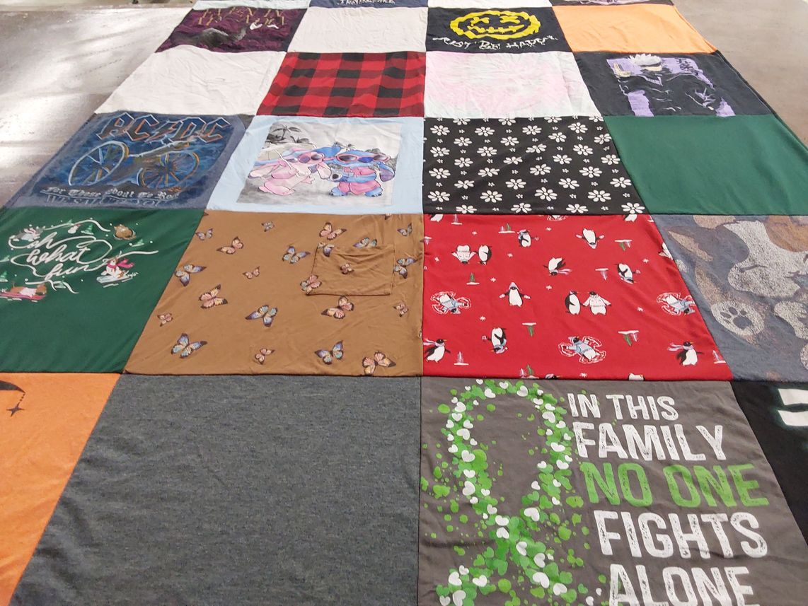 T-shirt quilt featuring none by Stephanie from TN