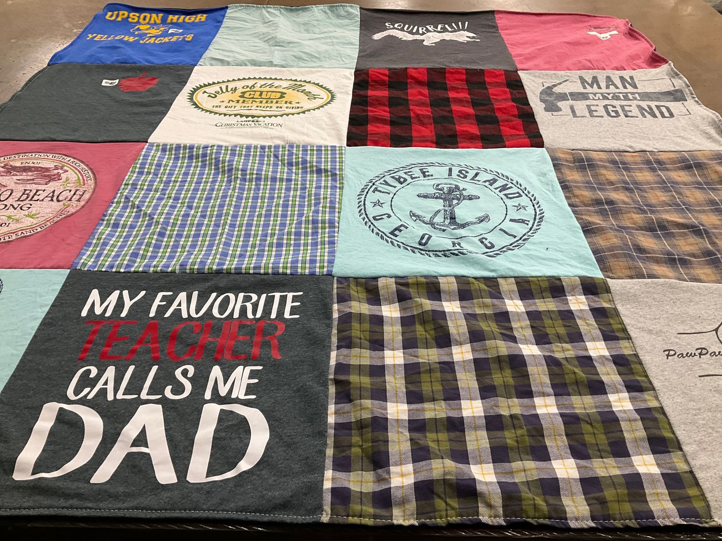 T-shirt quilt from upson high school by Kerri from GA