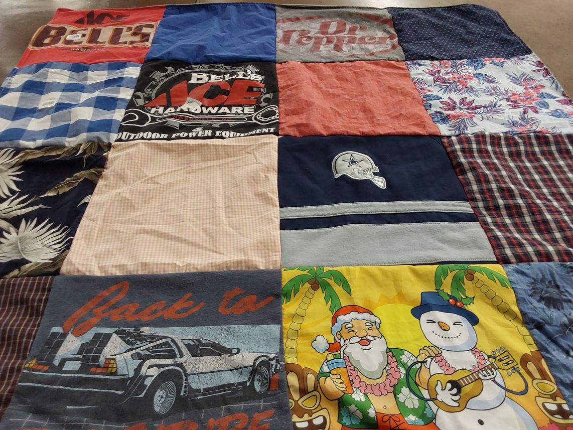 T-shirt quilt featuring dallas cowboys by KIMBERLY from NC