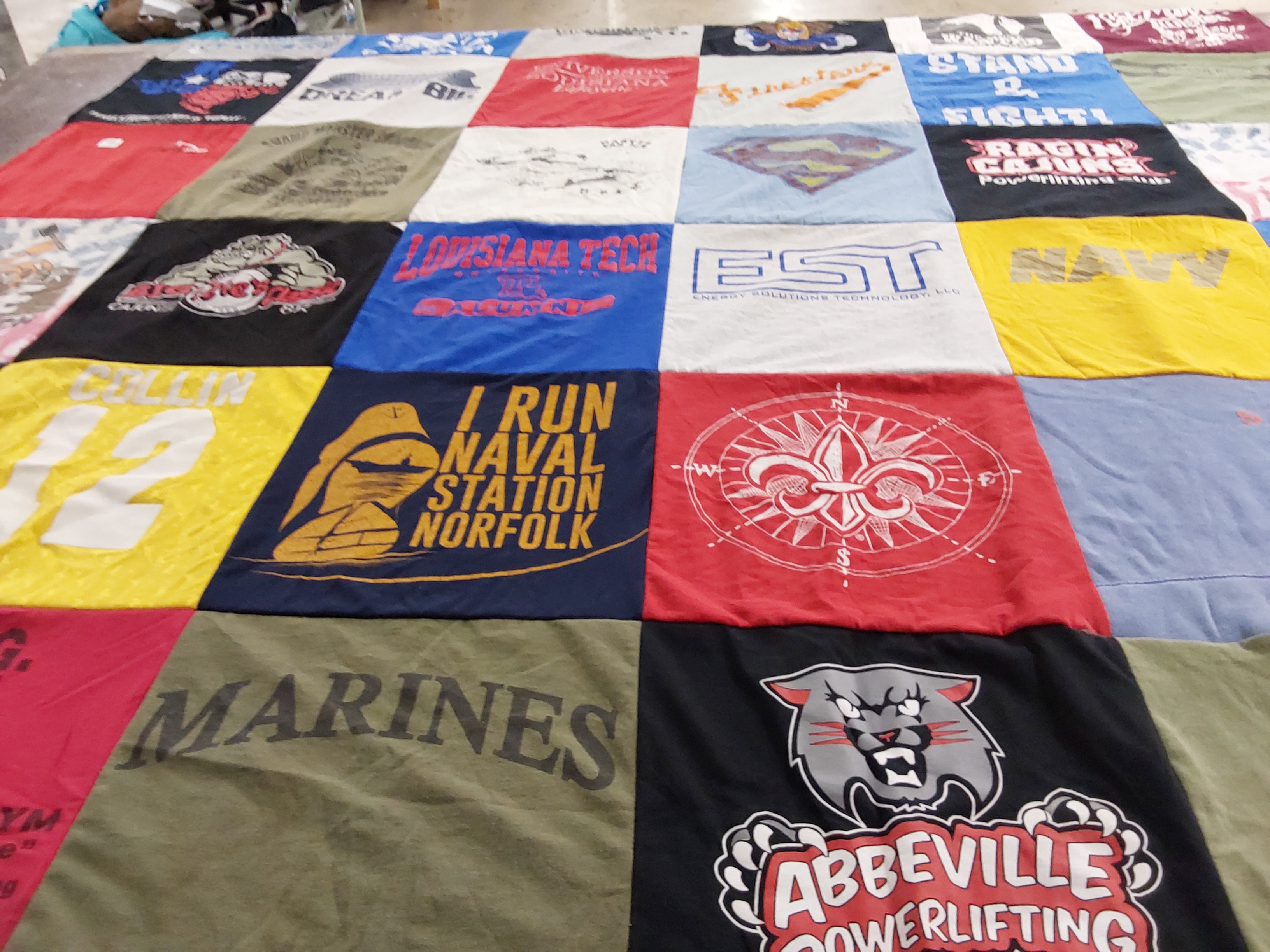 T-shirt quilt from louisiana tech university by Collin from LA