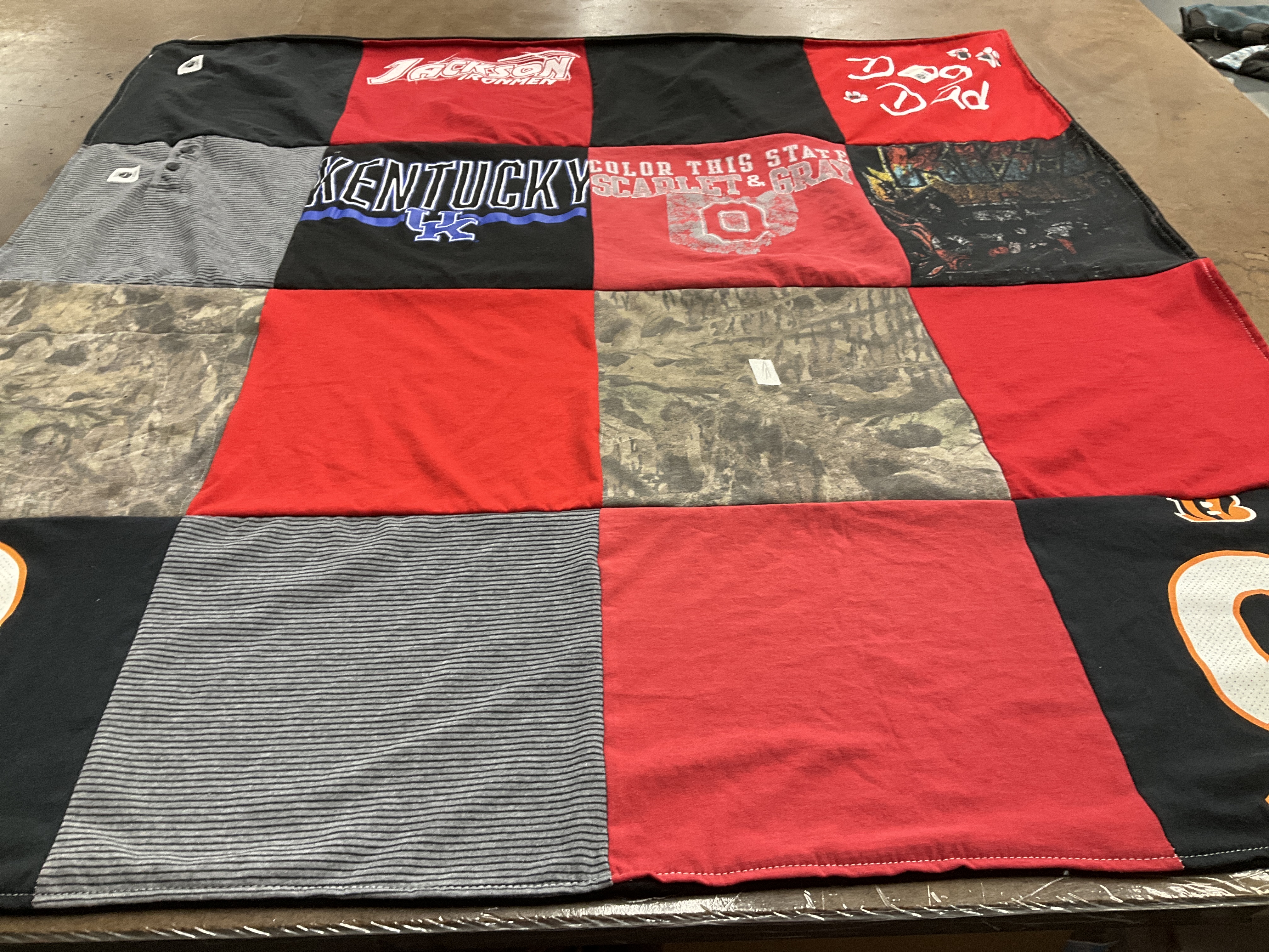 T-shirt quilt featuring cincinnati bengals by Joshua from OH