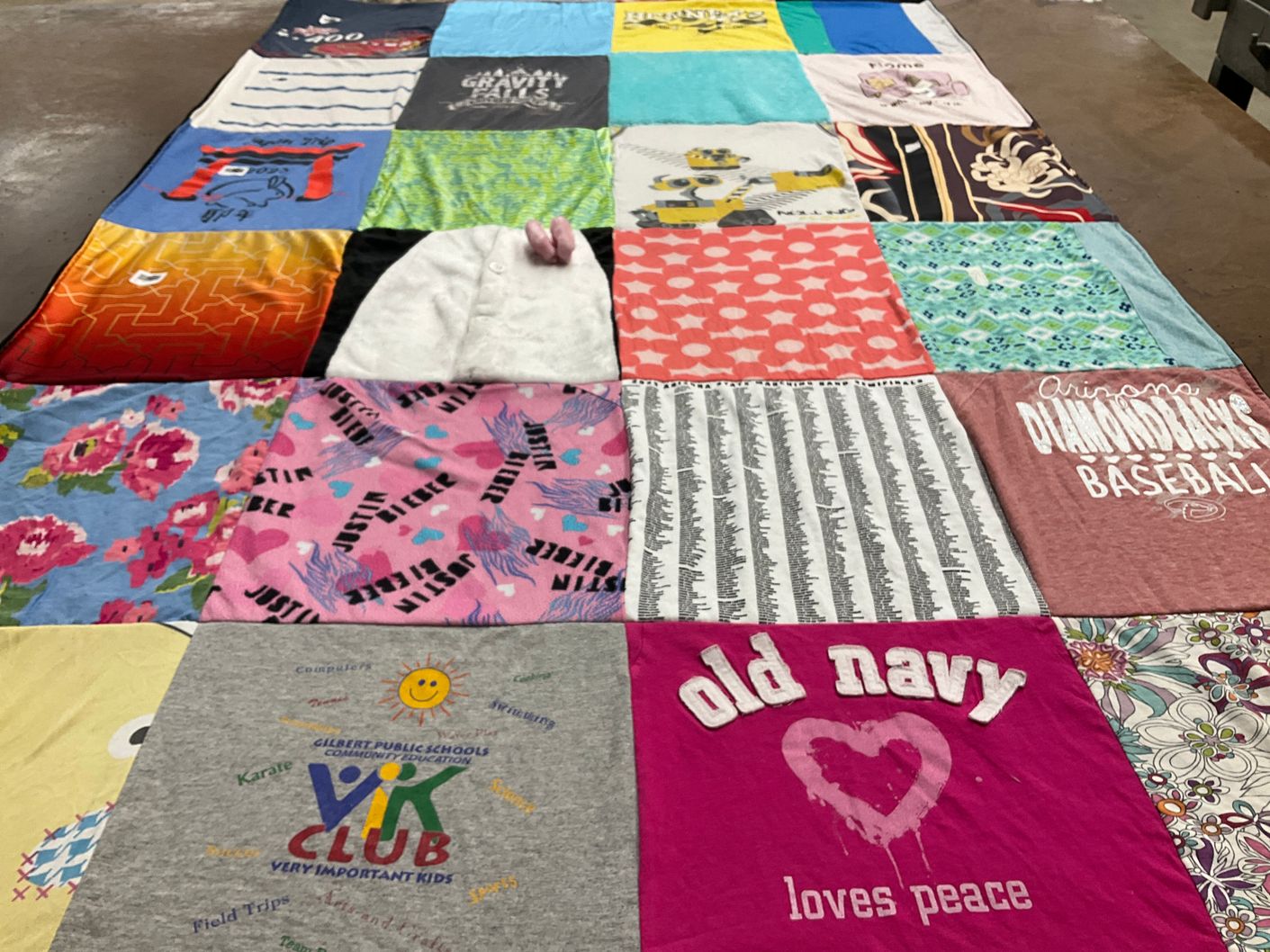 T-shirt quilt featuring arizona diamondbacks baseball by Amanda from AZ