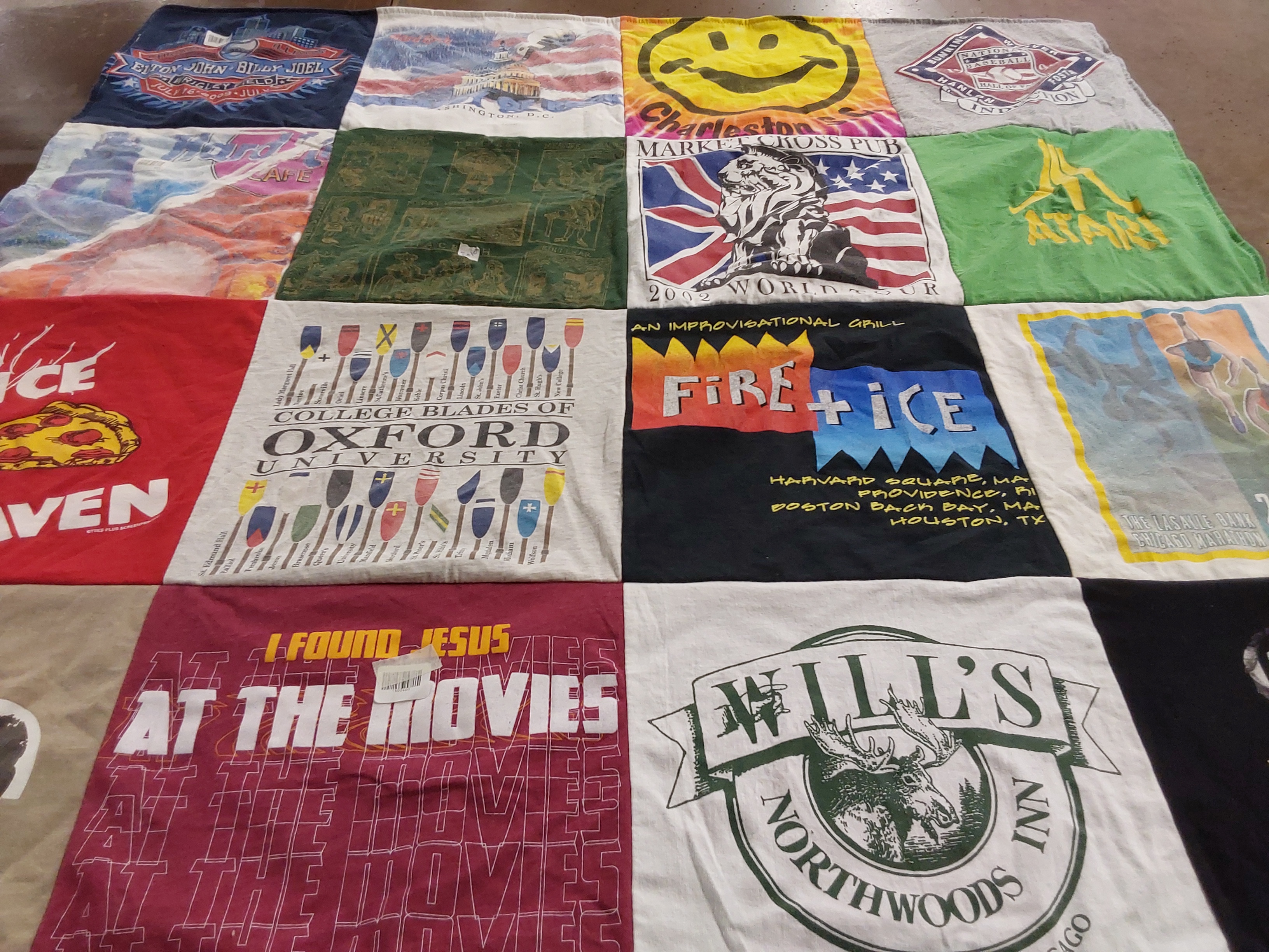 T-shirt quilt from oxford university by Josh from CA