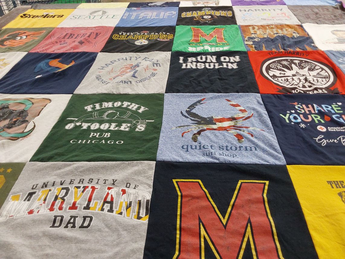 T-shirt quilt featuring harriton high school by Michael from MD