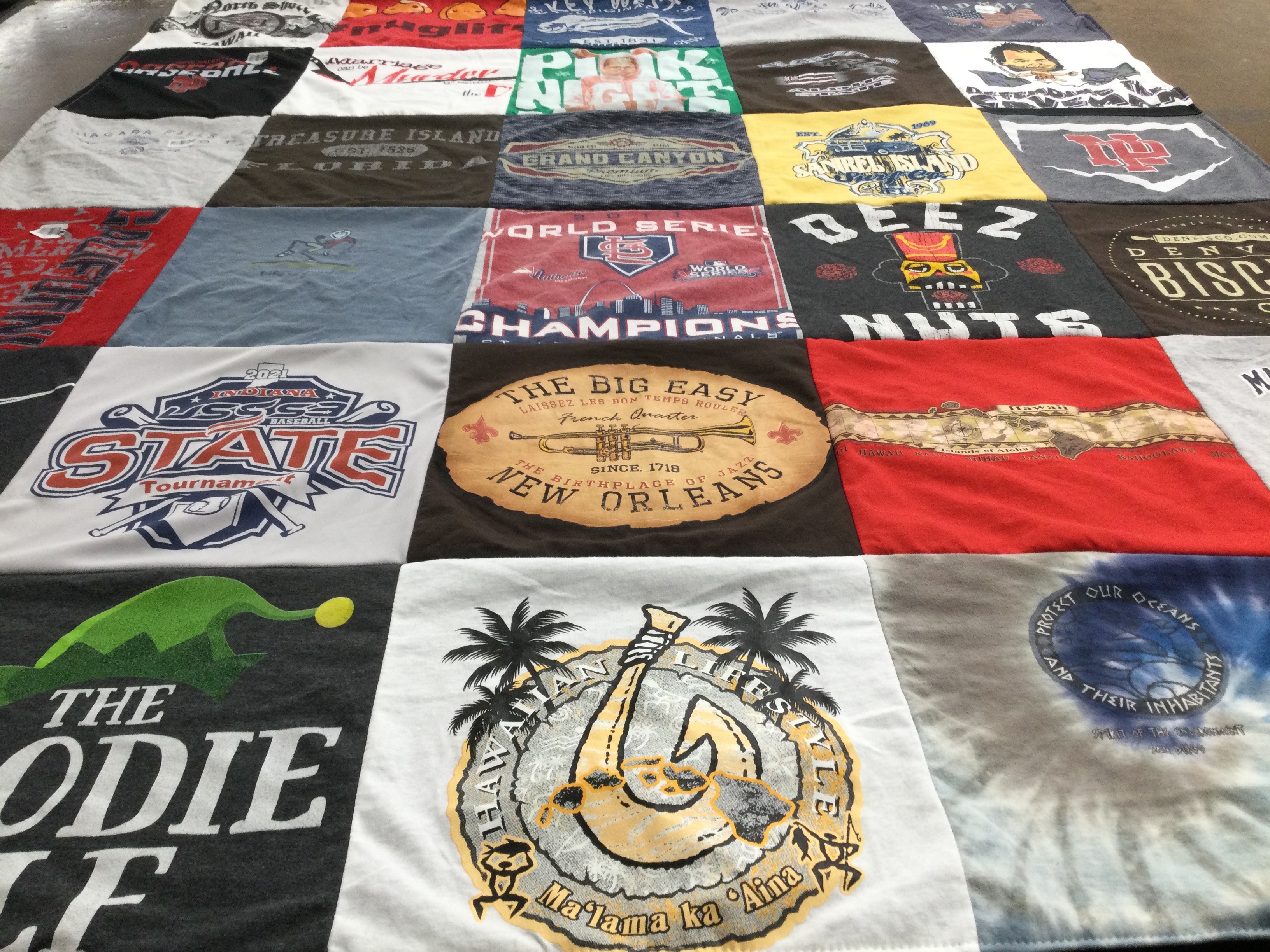 T-shirt quilt featuring grand canyon university by Shannon from IN