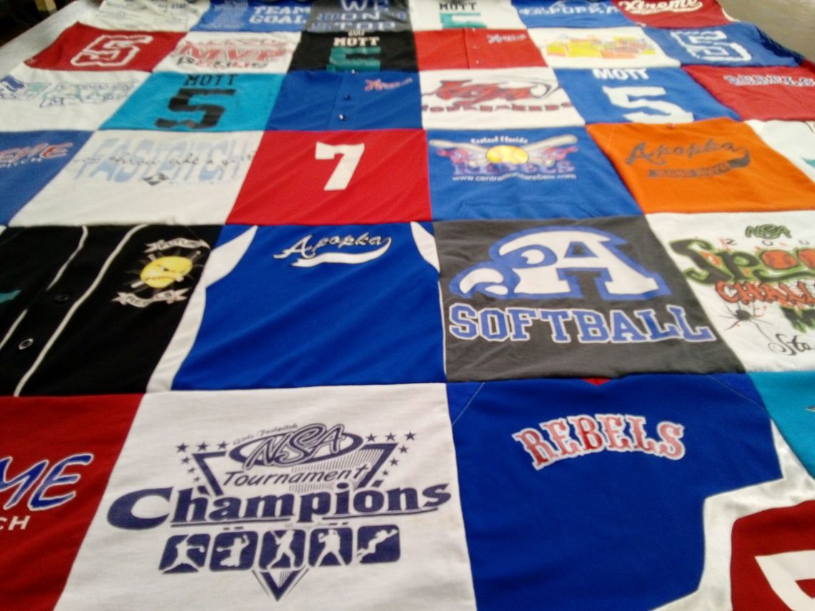T-shirt quilt from apopka high school by Angela from FL