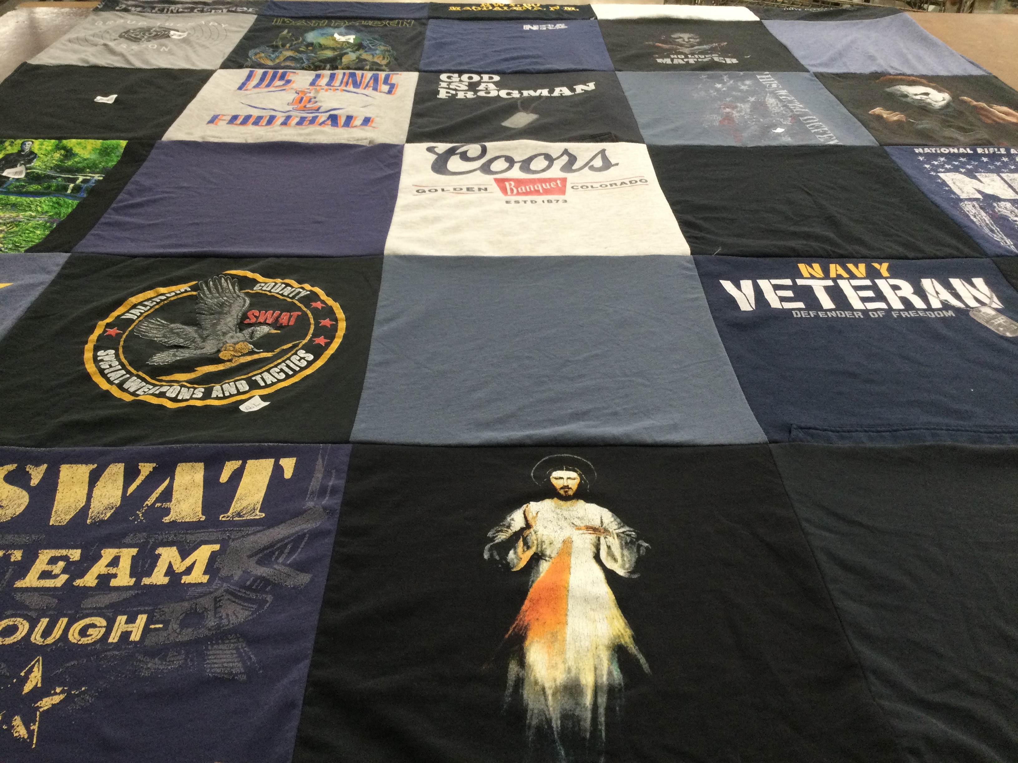 T-shirt quilt from university of new mexico by Patricia from NM