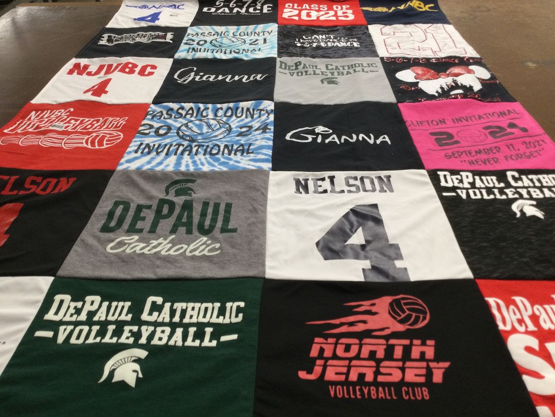 T-shirt quilt from depaul catholic high school by Danelle from NJ