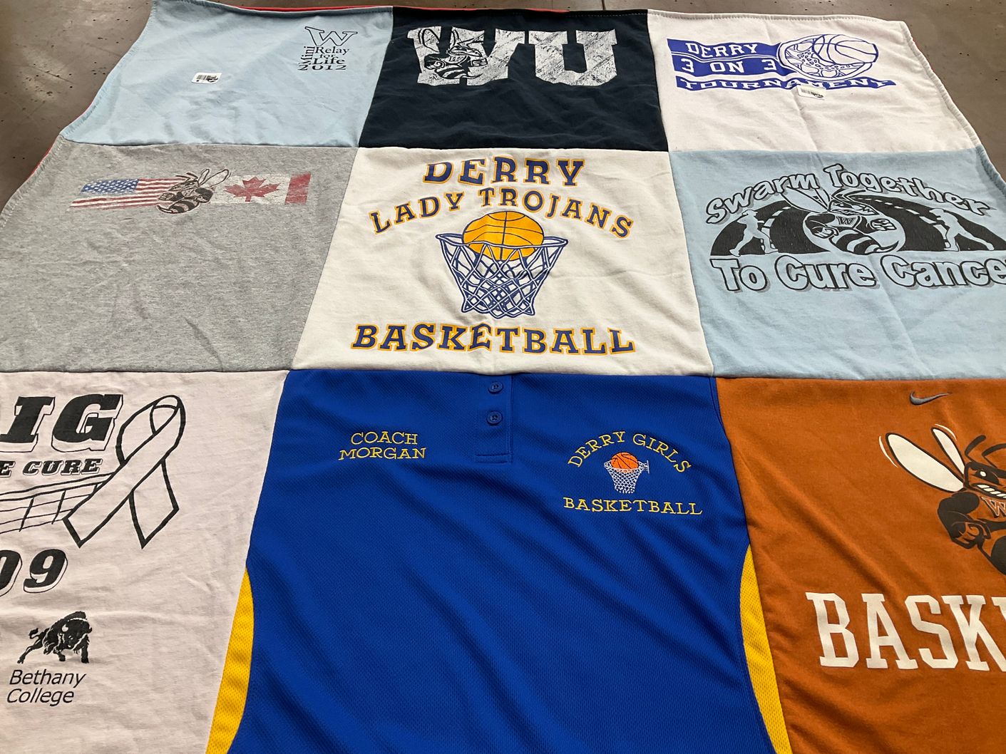 T-shirt quilt featuring derry girls basketball by Jeremy from PA