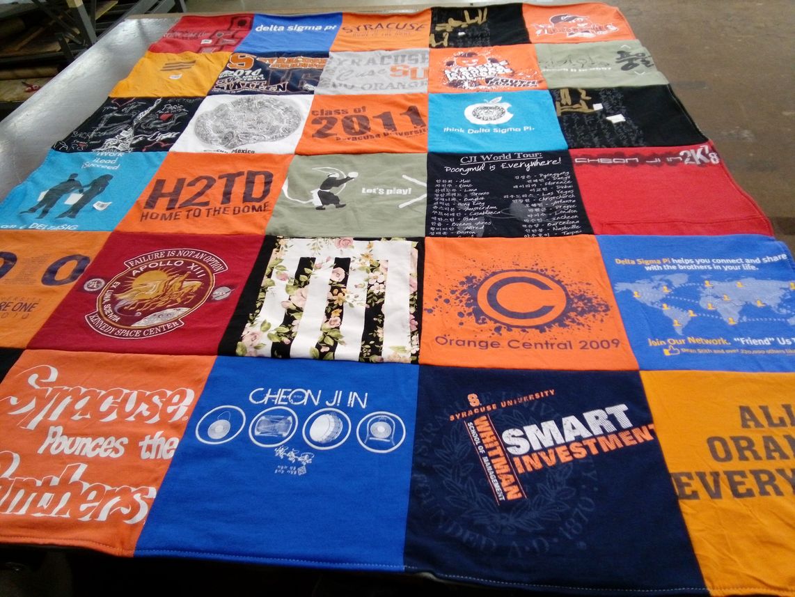 T-shirt quilt from syracuse university by Jennifer from NY