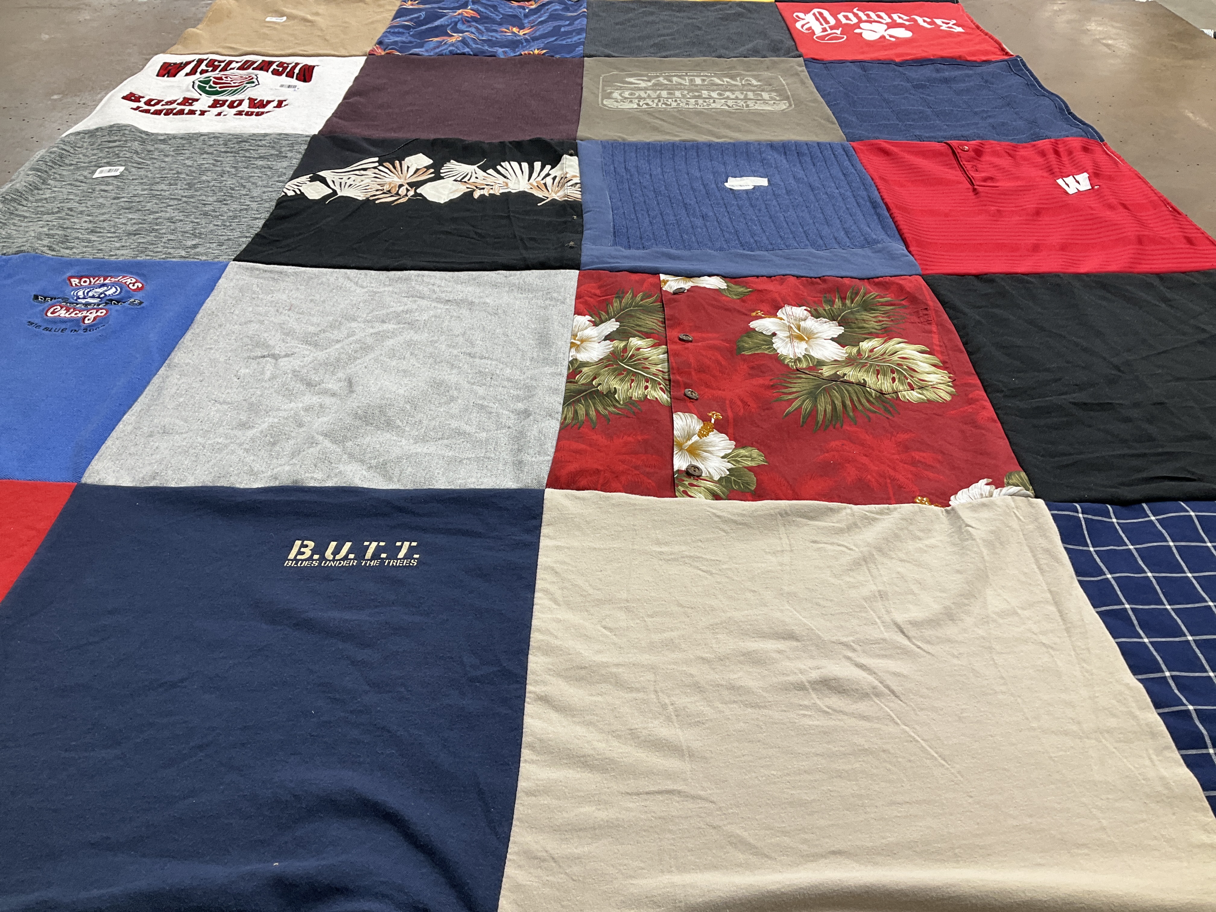 T-shirt quilt from university of wisconsin by Kimberly from WI
