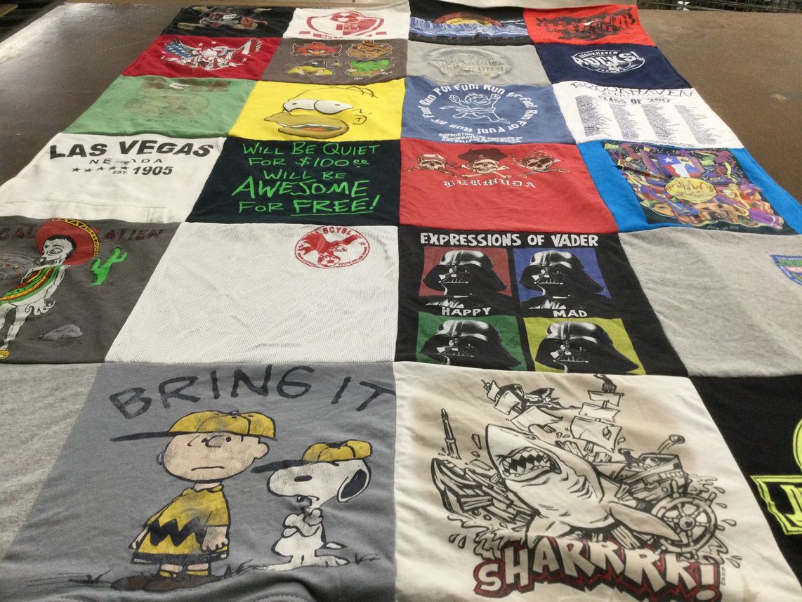 T-shirt quilt from brookhaven high school by Jennifer from NY