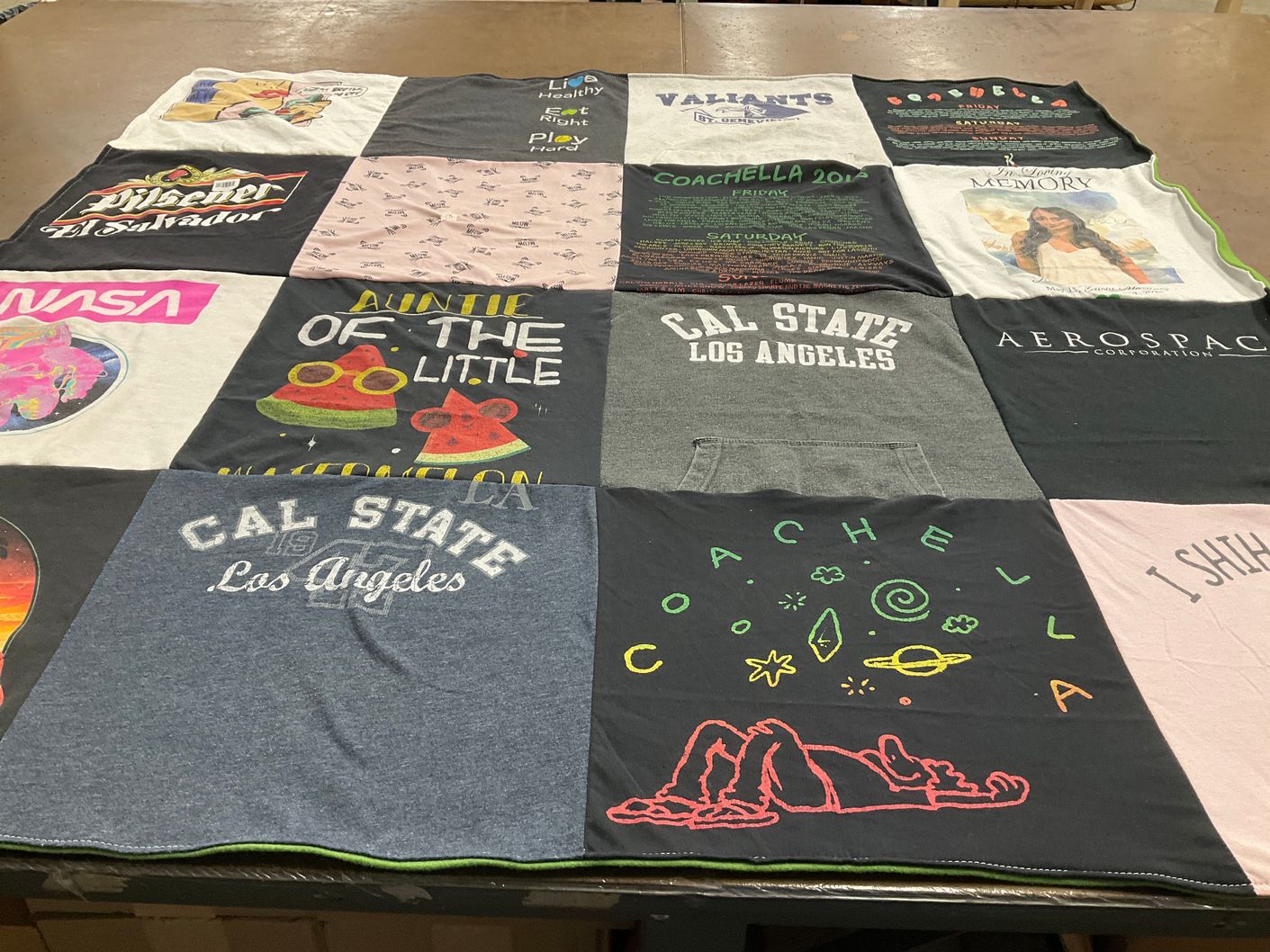 T-shirt quilt featuring valiant by Crystal from CA