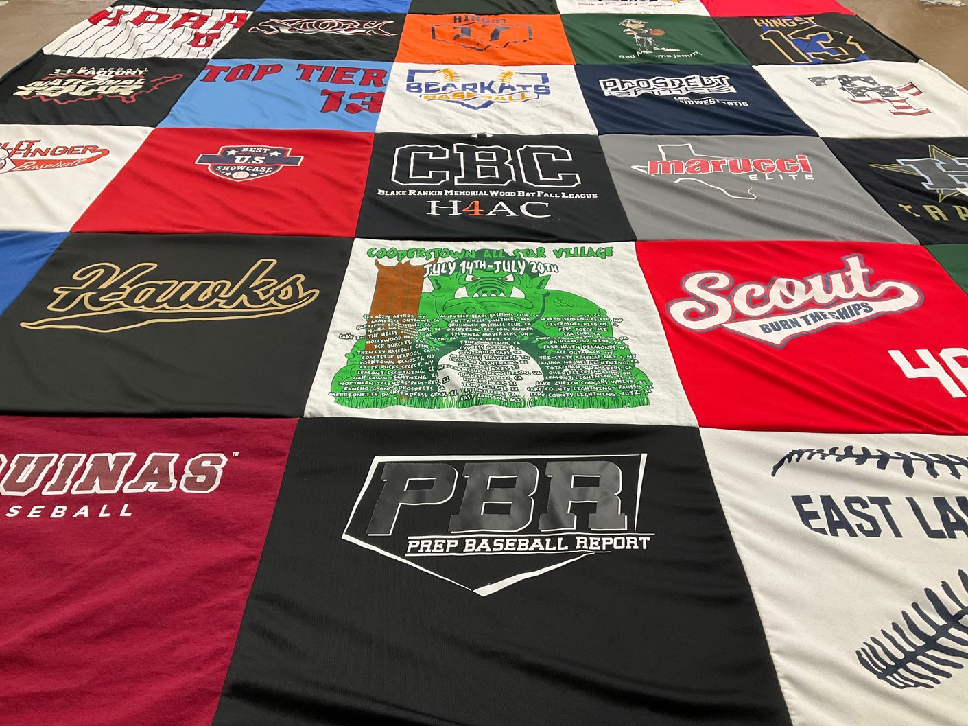 T-shirt quilt featuring hawks by Natasha from TX