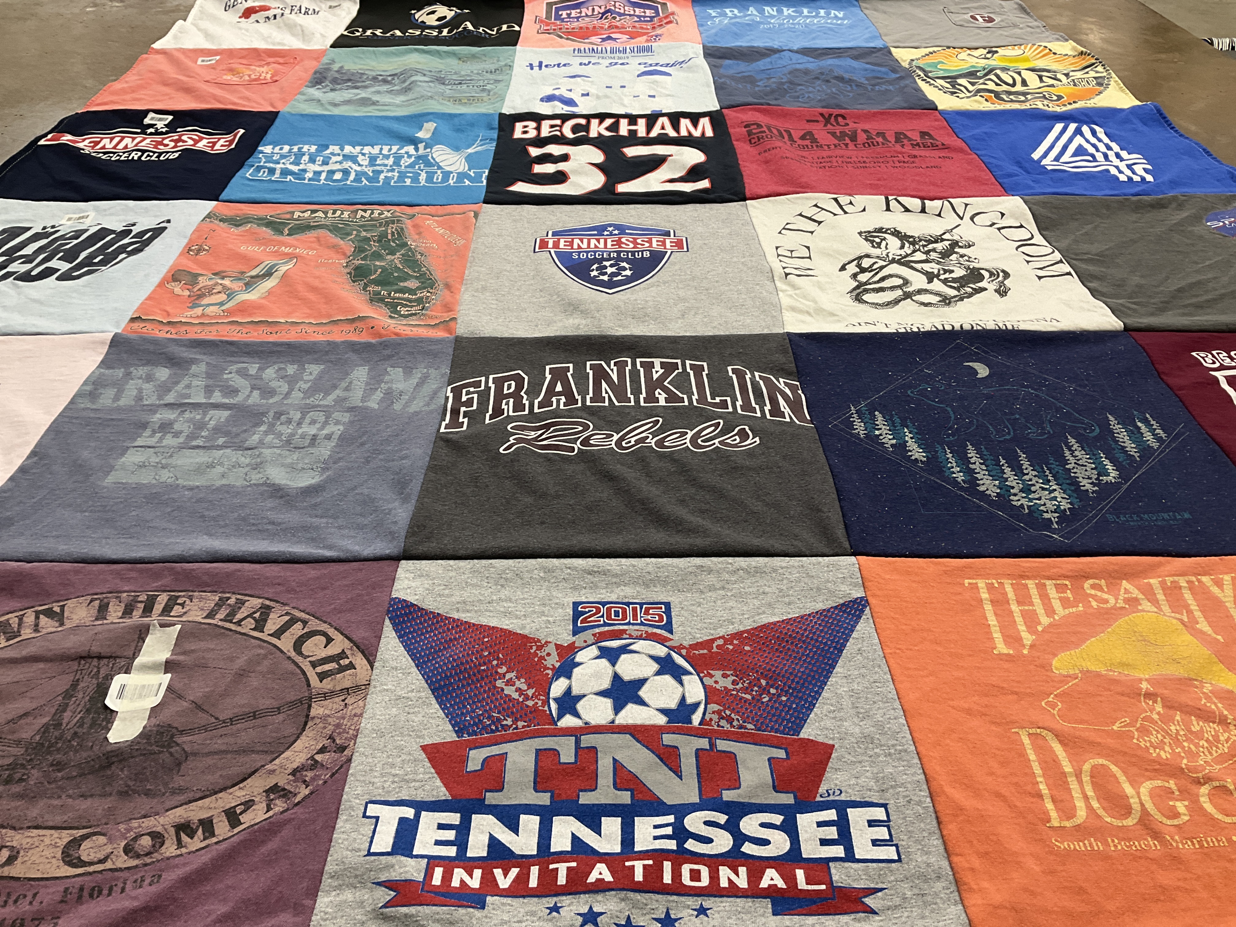 T-shirt quilt featuring tennessee soccer club by John from TN