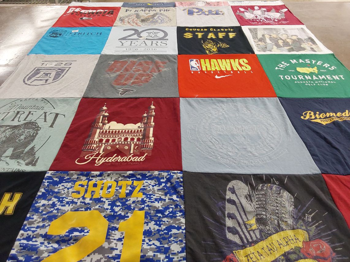 T-shirt quilt featuring atlanta hawks basketball by Haleigh from IL
