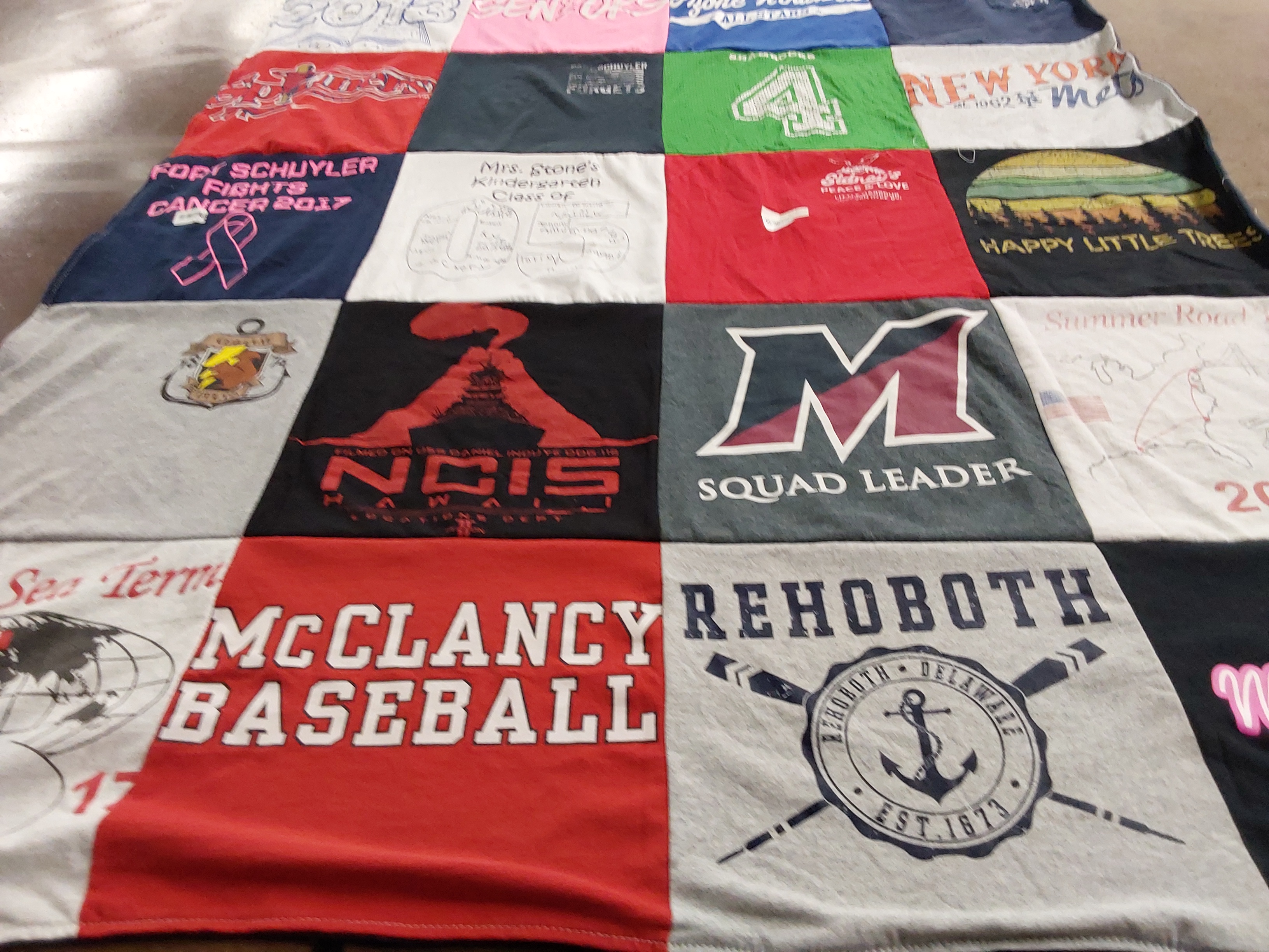 T-shirt quilt featuring mcclancy baseball by John from NY