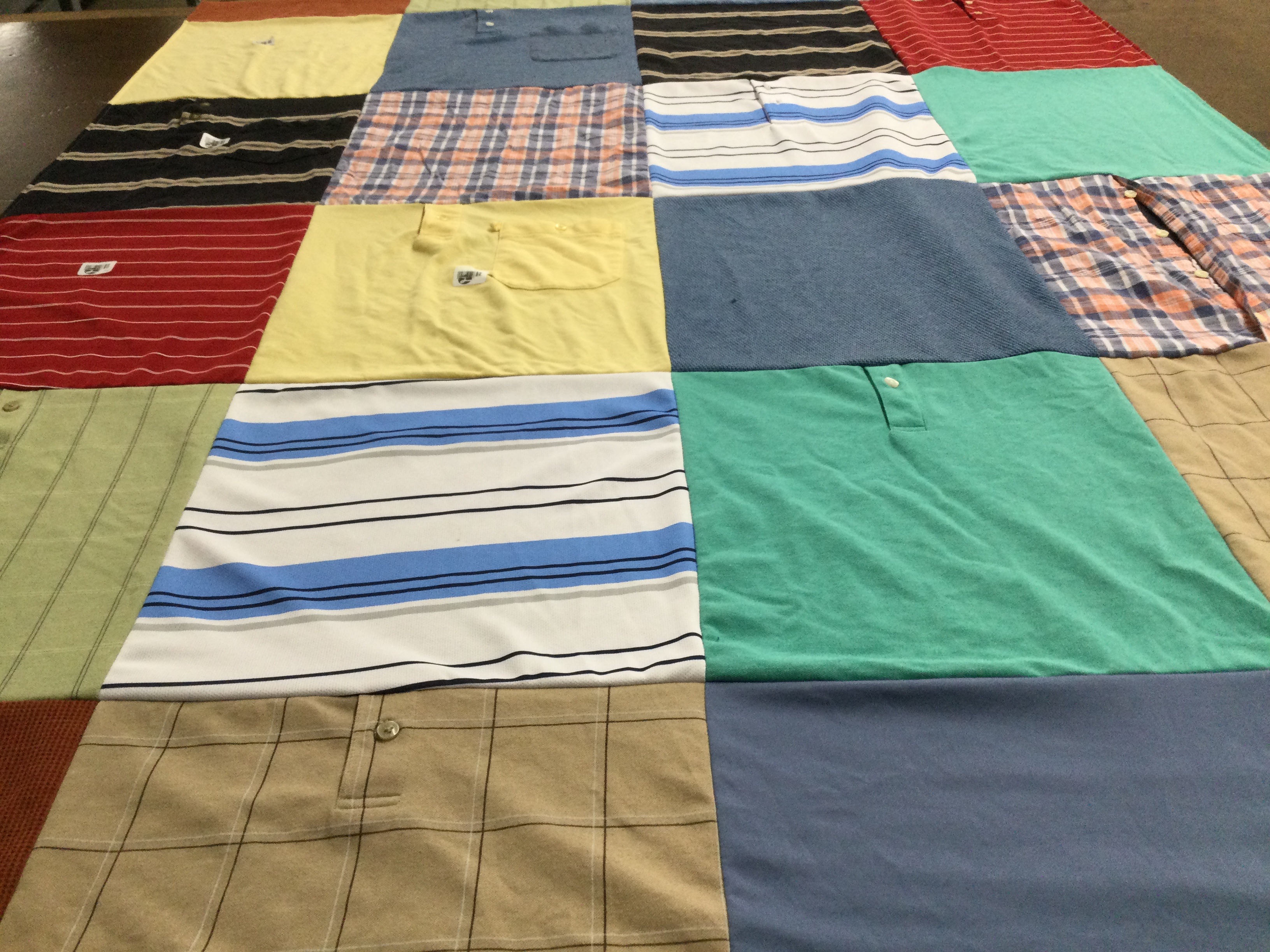T-shirt quilt with fashion, textiles themes by Kara from KY