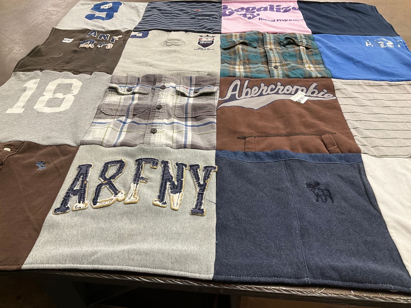 T-shirt quilt by Gina from IL