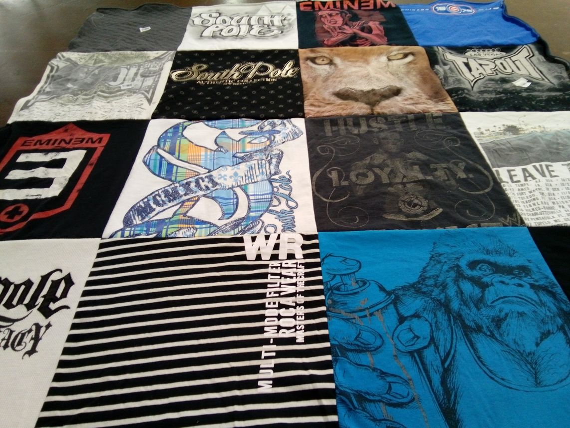 T-shirt quilt with music, fashion themes by Scott from IL