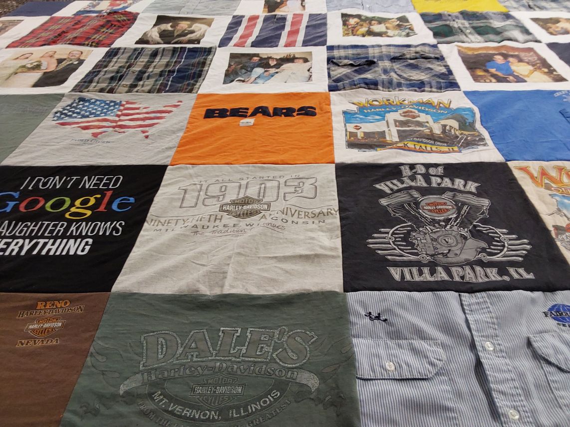 T-shirt quilt by April from NE