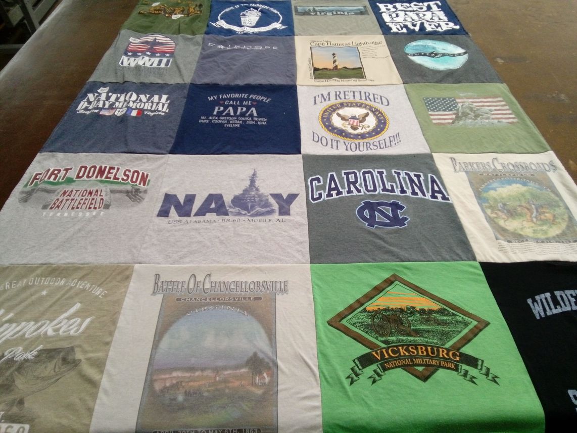 T-shirt quilt from university of north carolina by James from AL