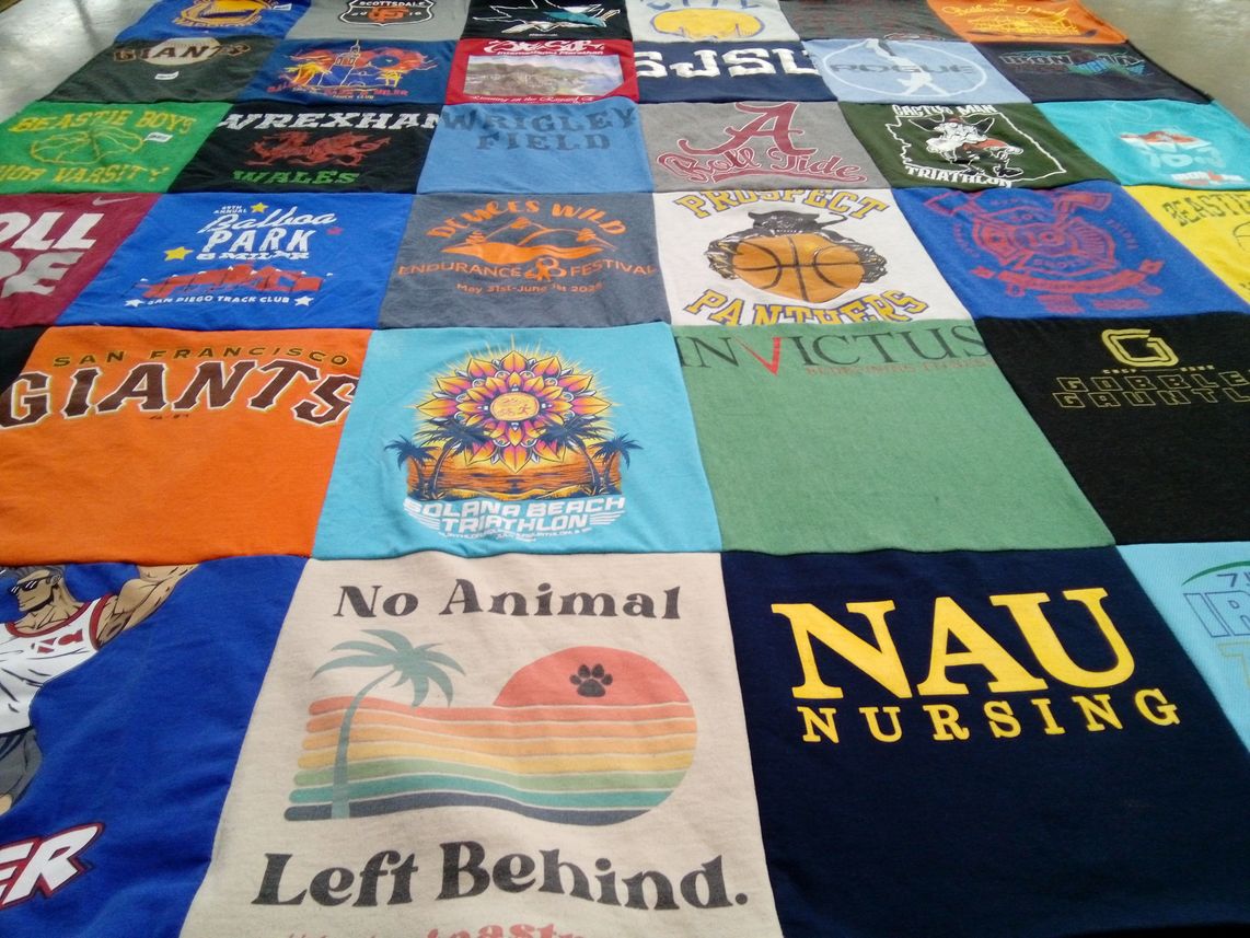 T-shirt quilt featuring san francisco giants, prospect panthers by Tuongvy from AZ