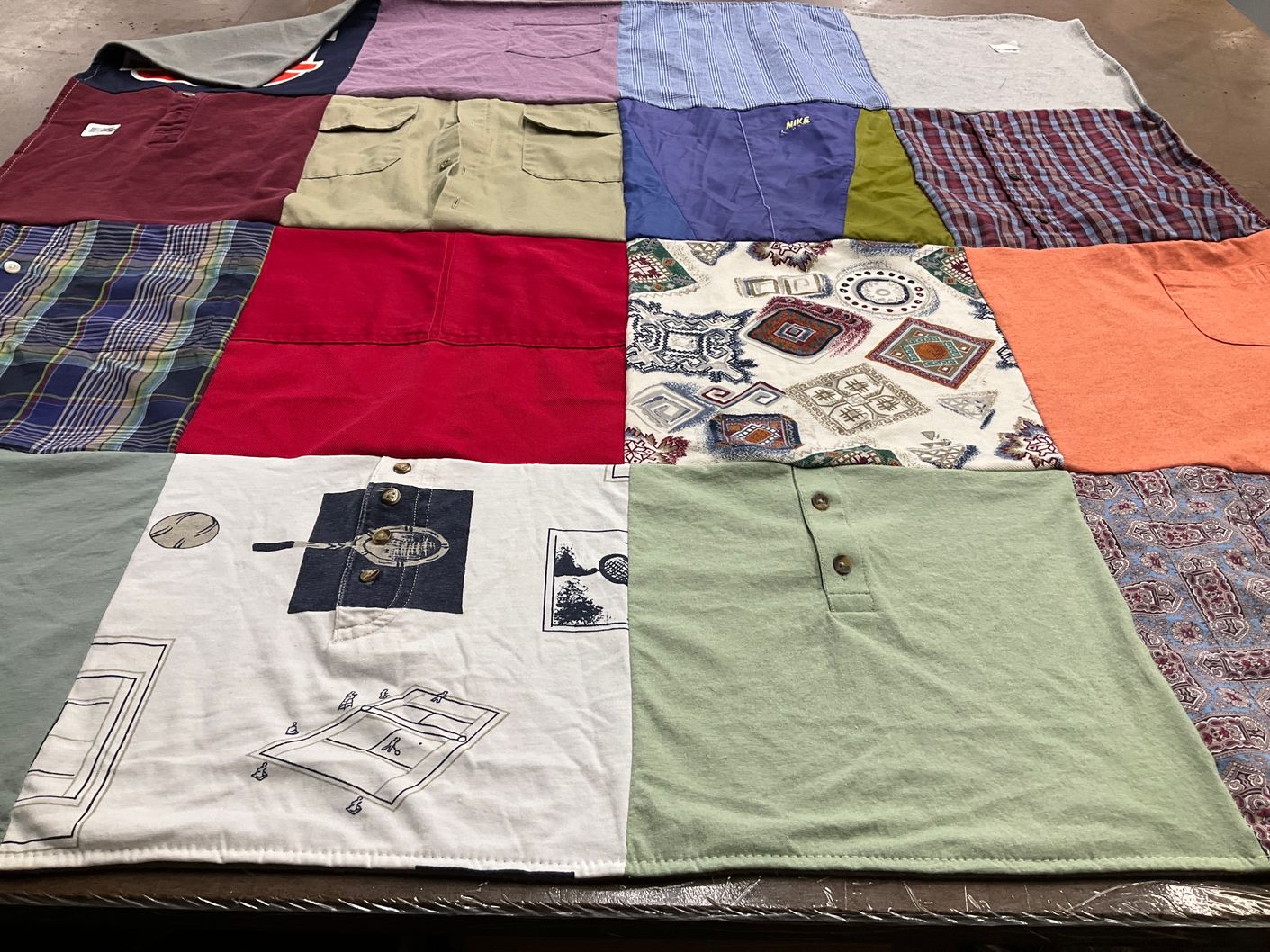T-shirt quilt by wanda from TN
