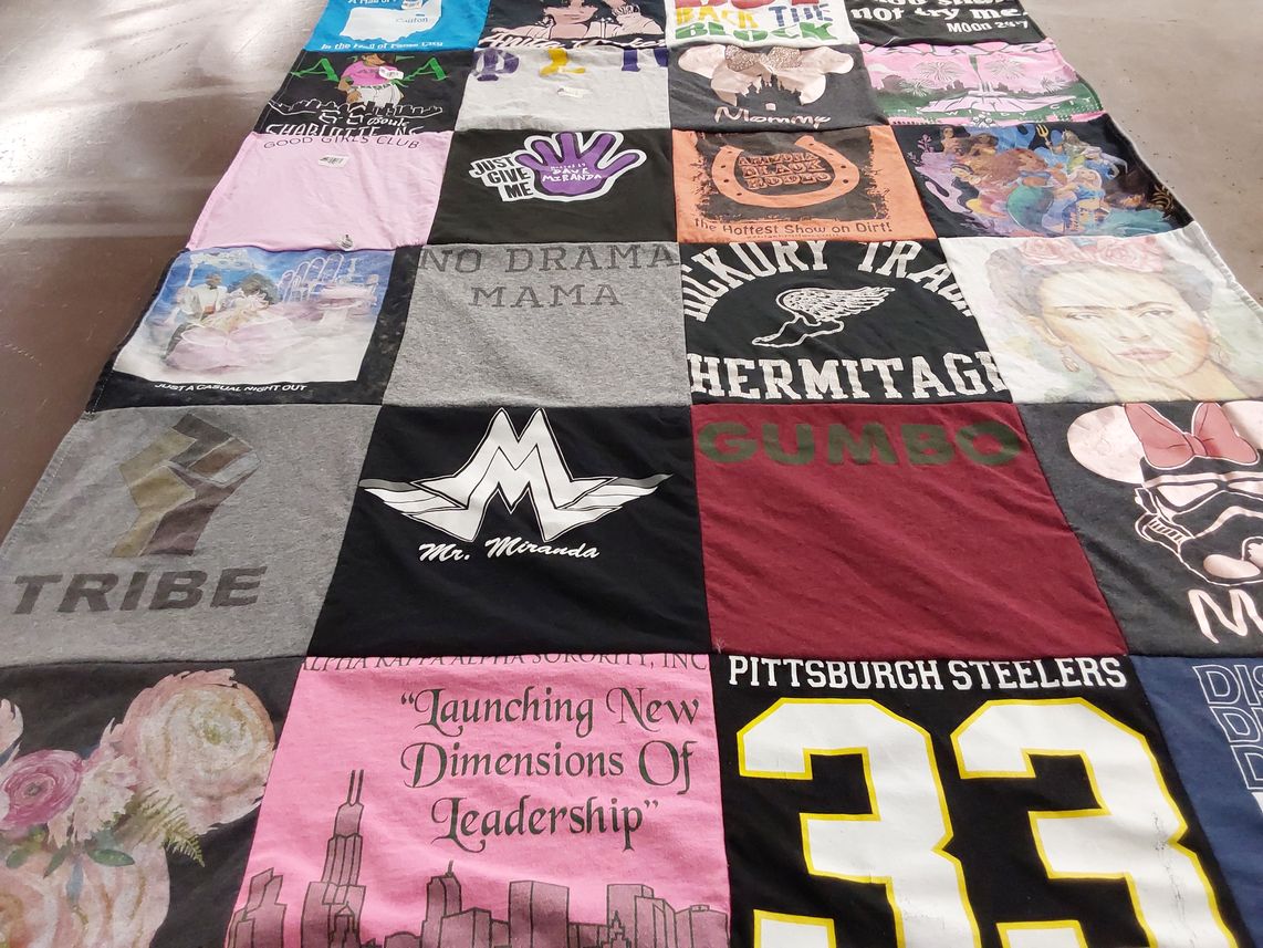 T-shirt quilt featuring pittsburgh steelers by Danese from AZ