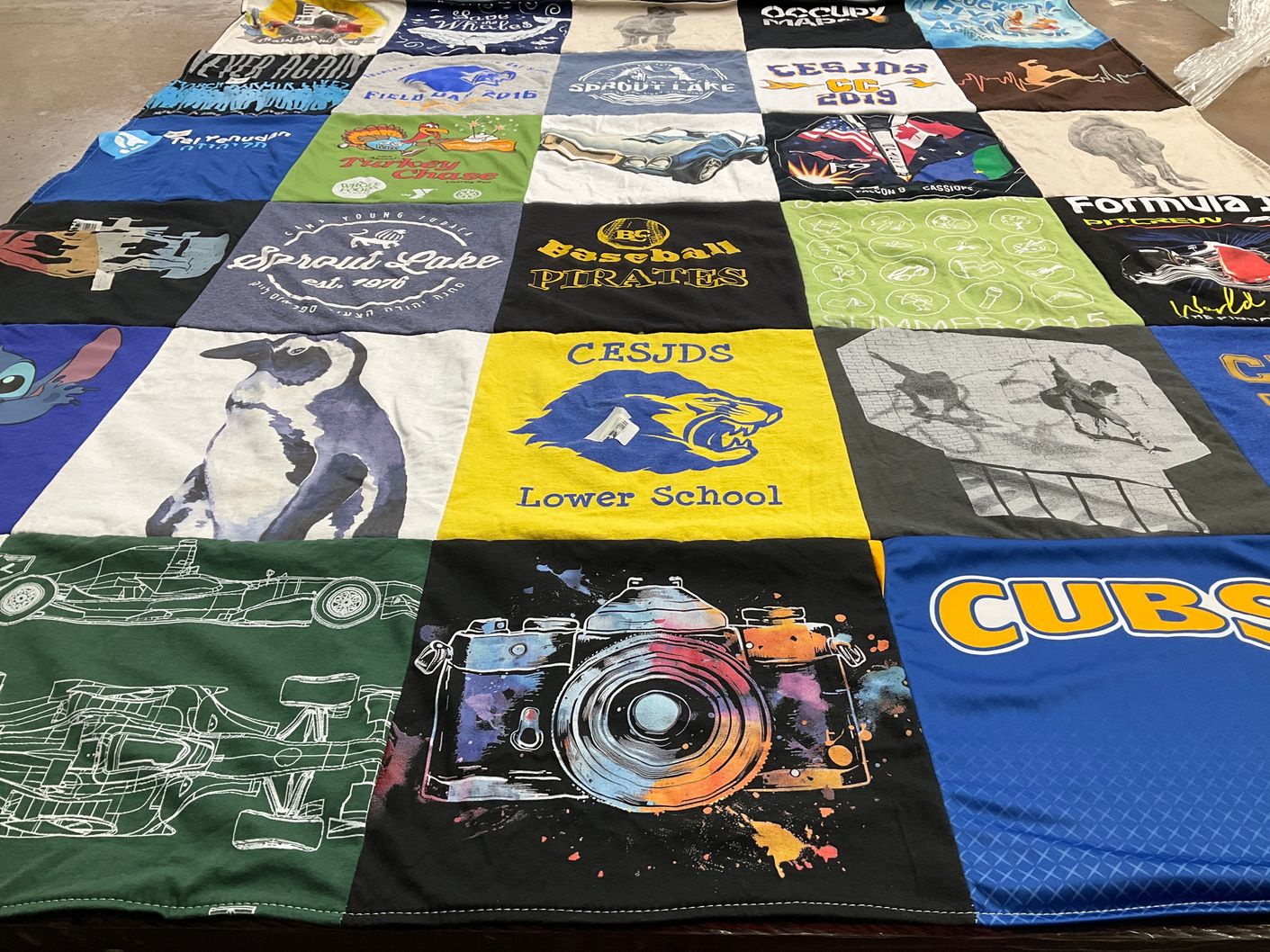 T-shirt quilt from cesjds by Helene from MD