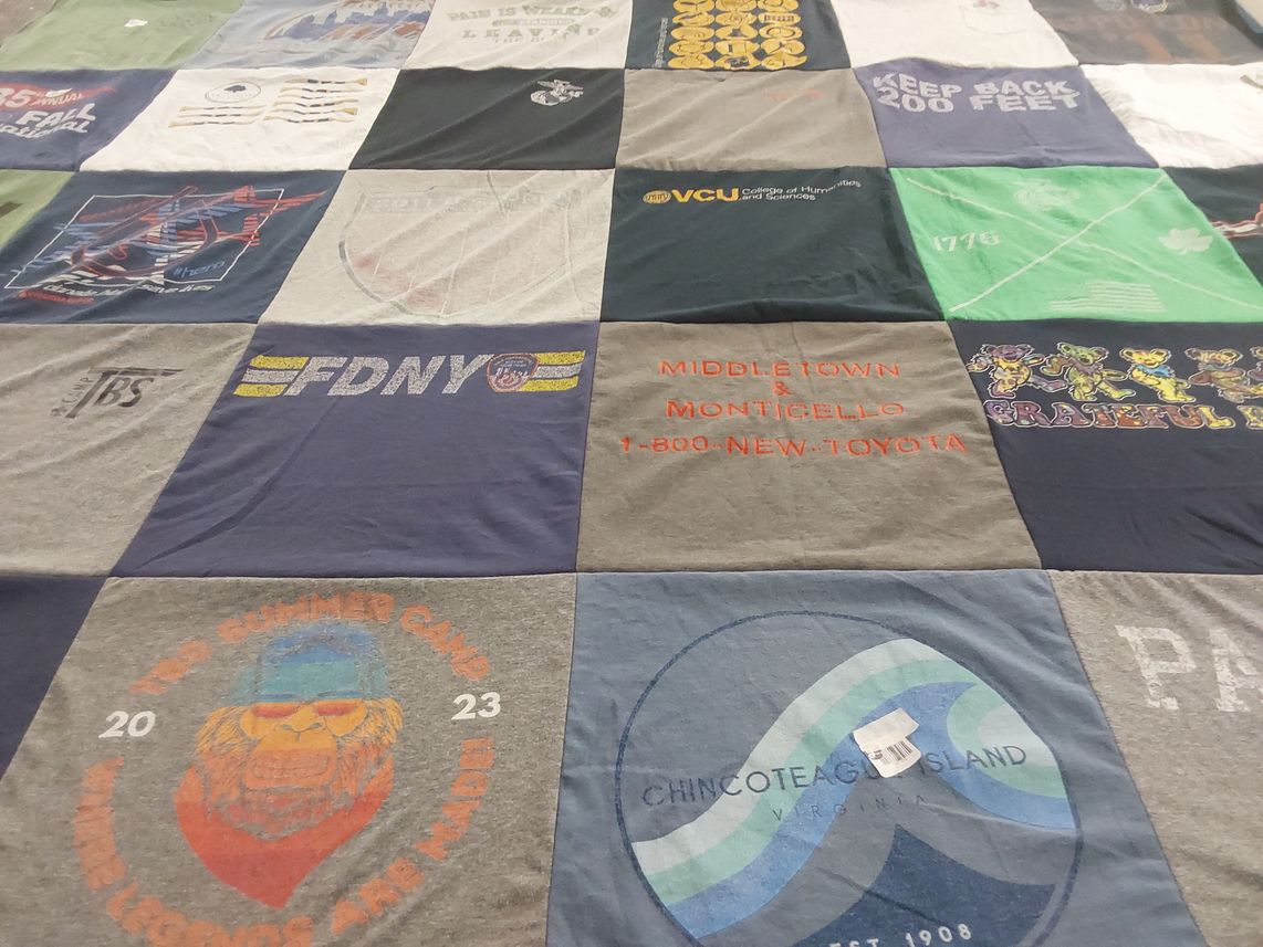 T-shirt quilt from virginia commonwealth university by Sean from VA