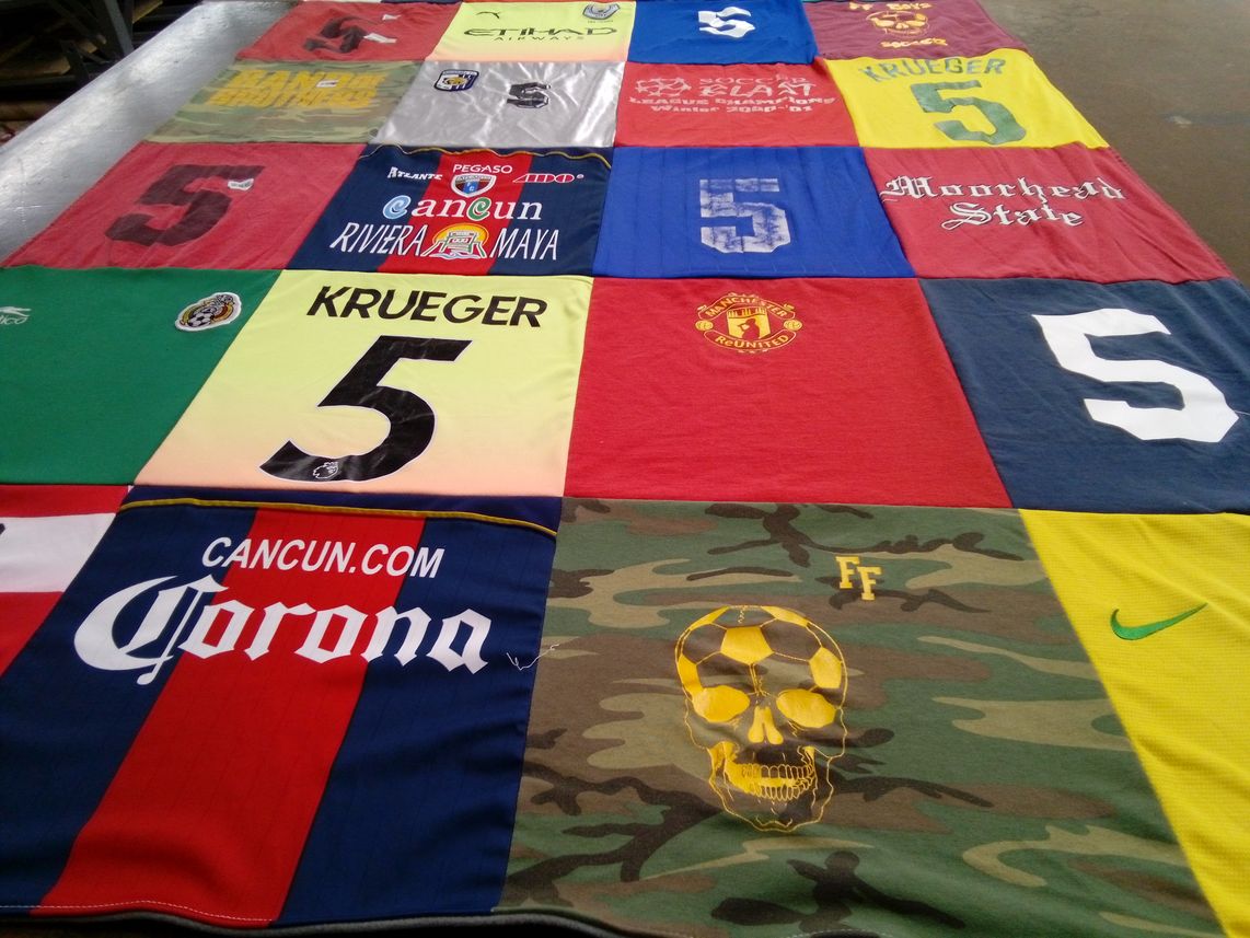 T-shirt quilt from moorhead state university by Beau from MN