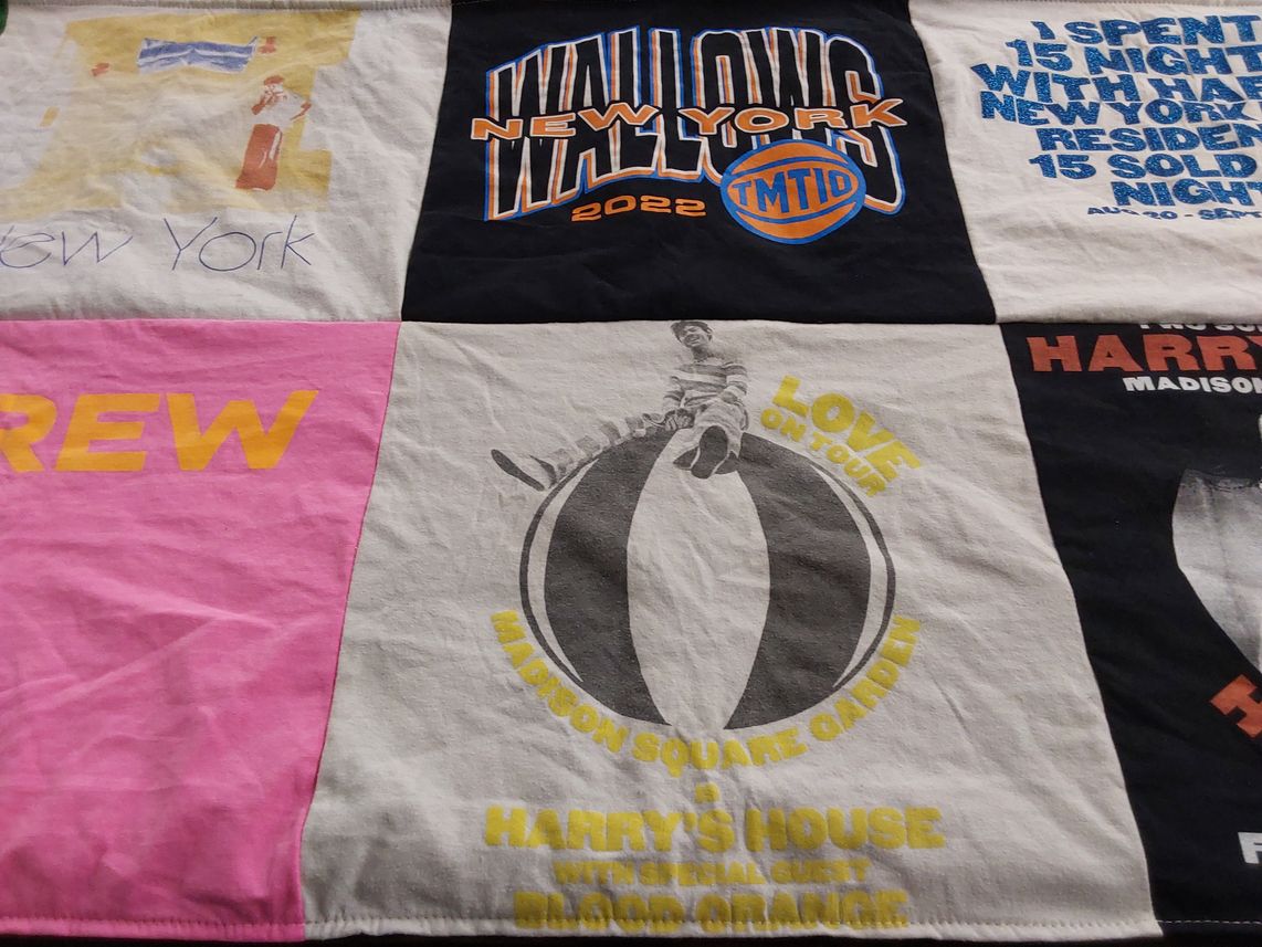 T-shirt quilt featuring new york knicks by Sean from NY