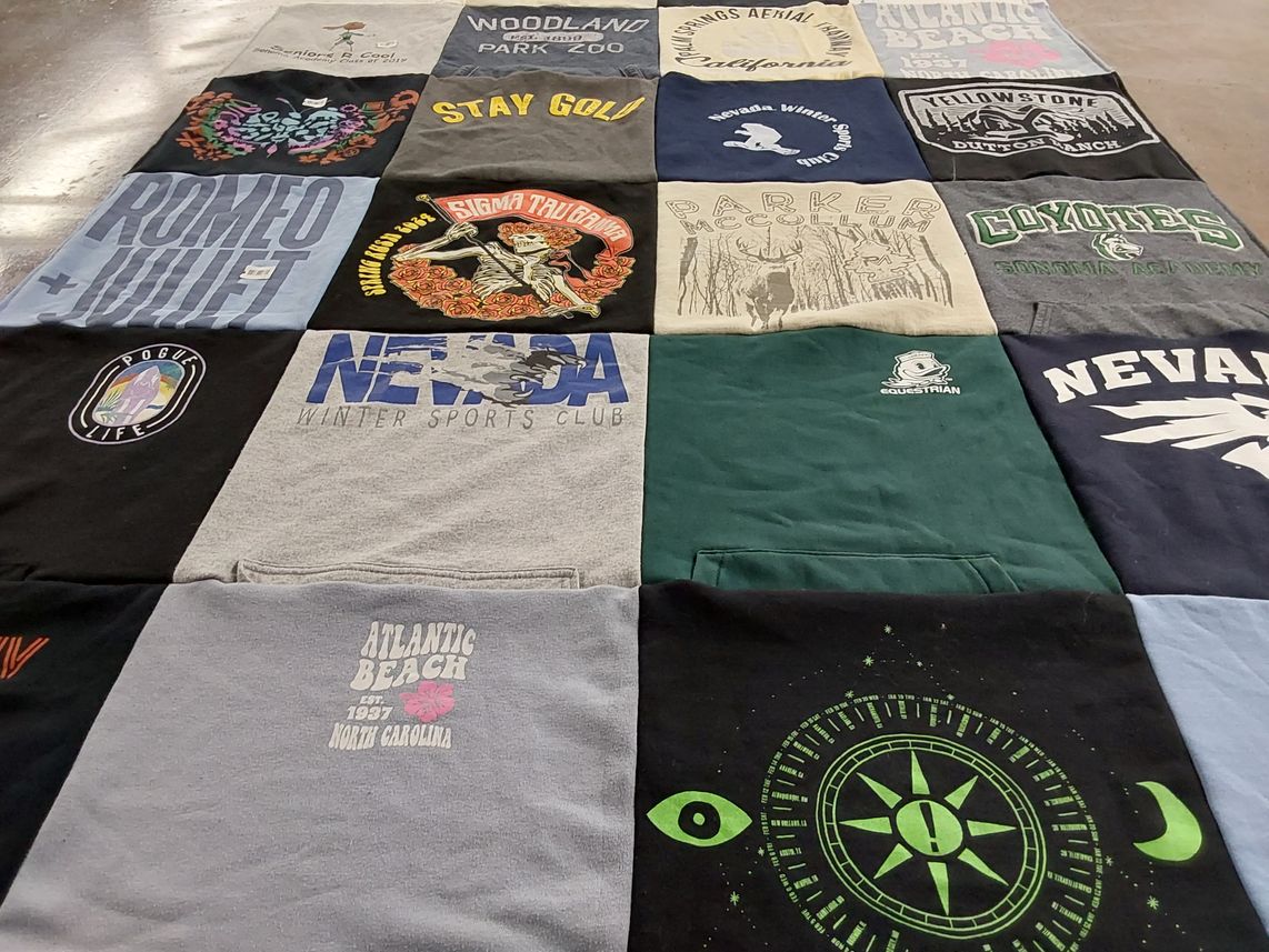 T-shirt quilt from university of nevada by Tori from CA