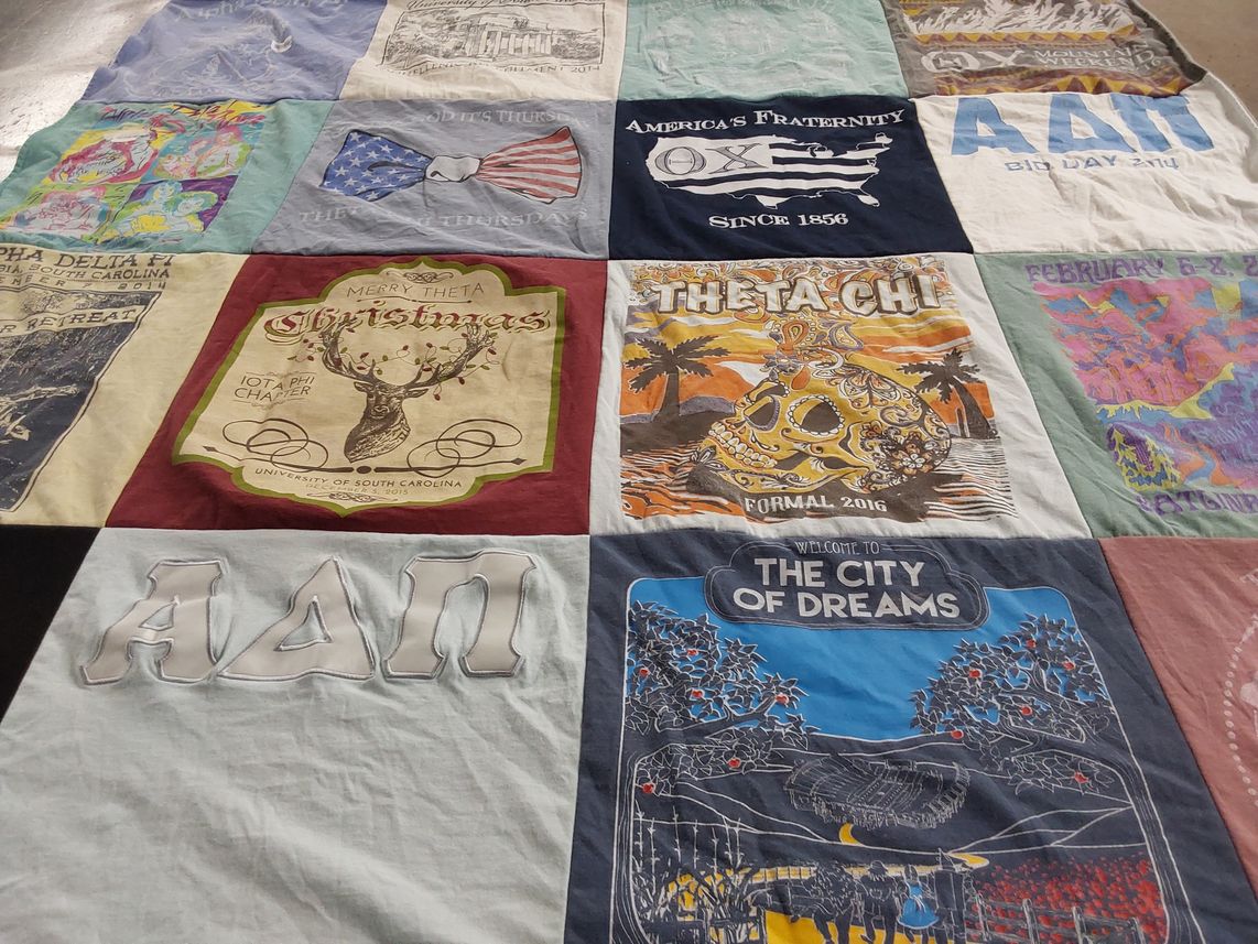 T-shirt quilt from university of south carolina by Kaileigh from GA