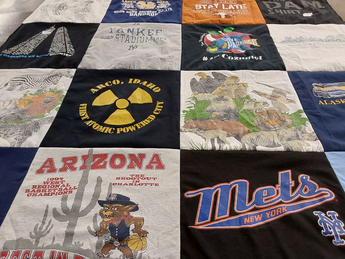 T-shirt quilt featuring new york mets by David from TX