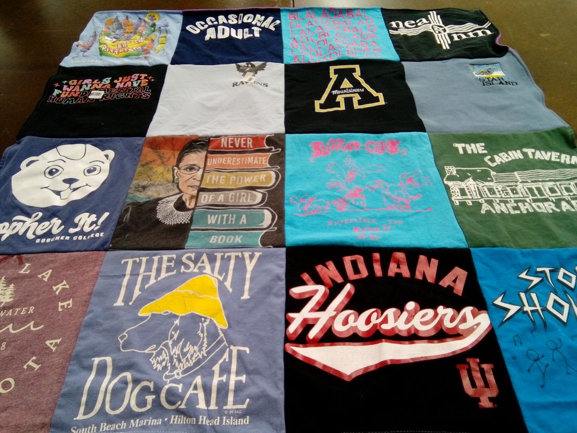 T-shirt quilt featuring indiana hoosiers by Jeromy from NM