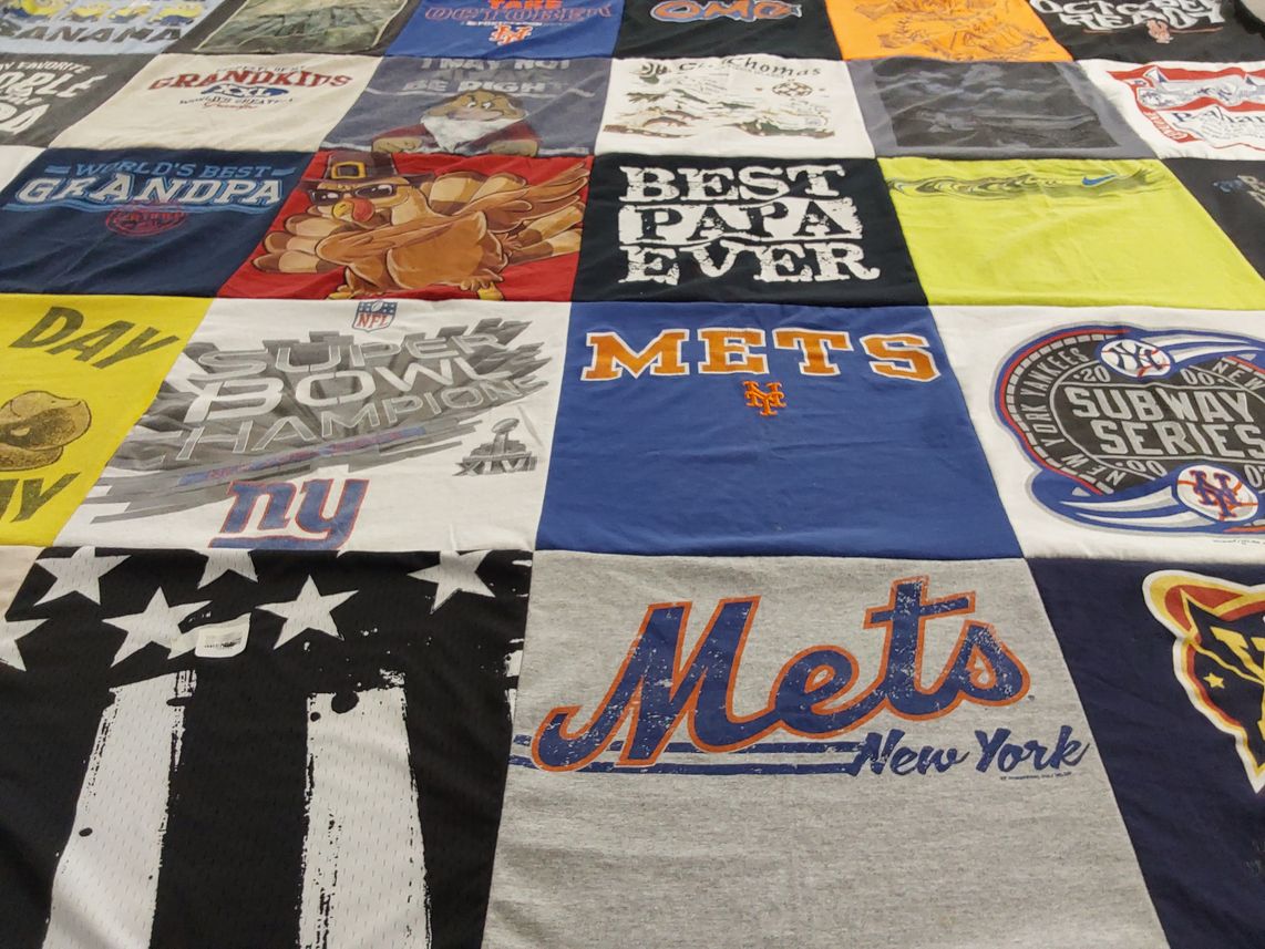 T-shirt quilt featuring new york mets by ROSA from NJ