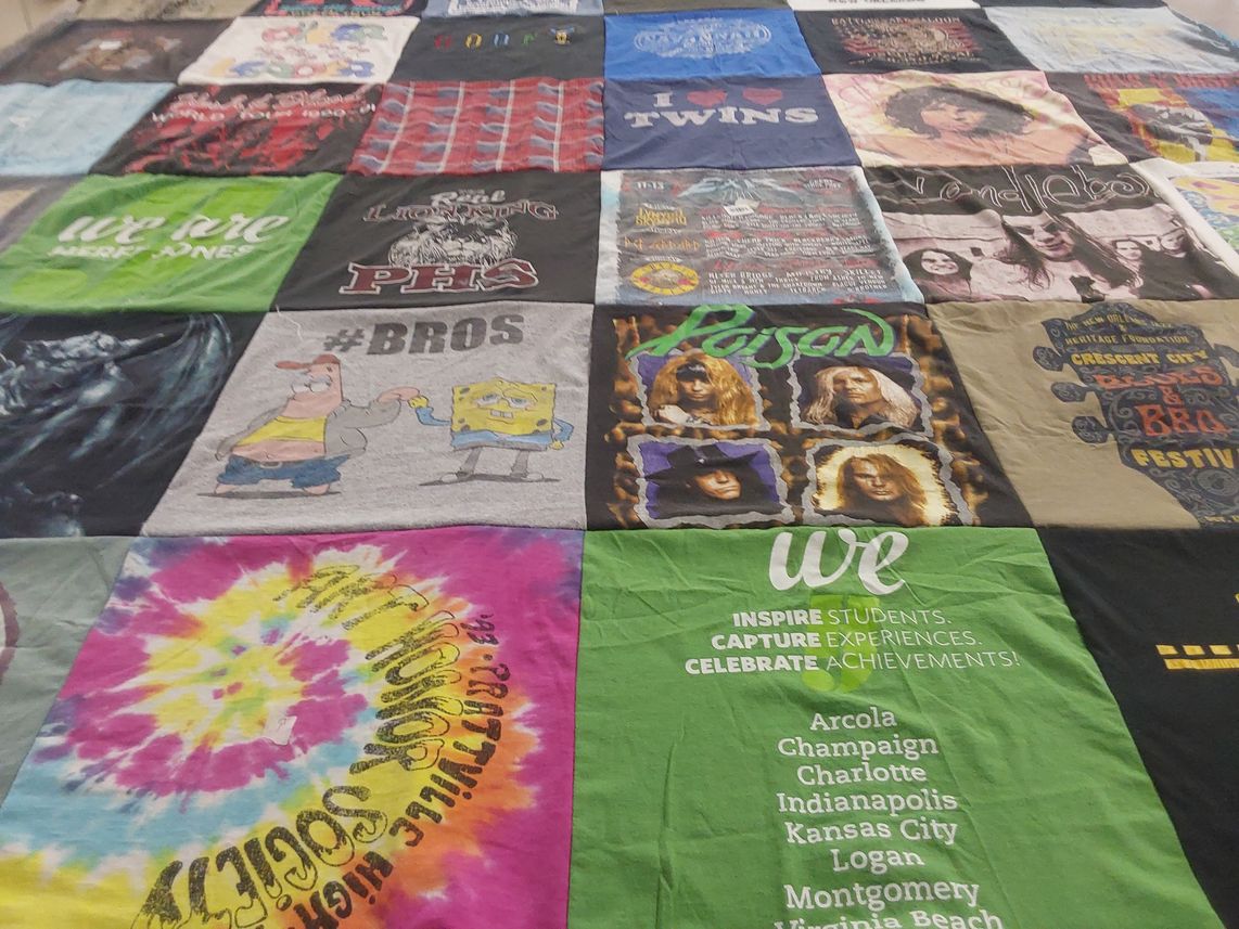 T-shirt quilt from phs high school by Lisa from AL