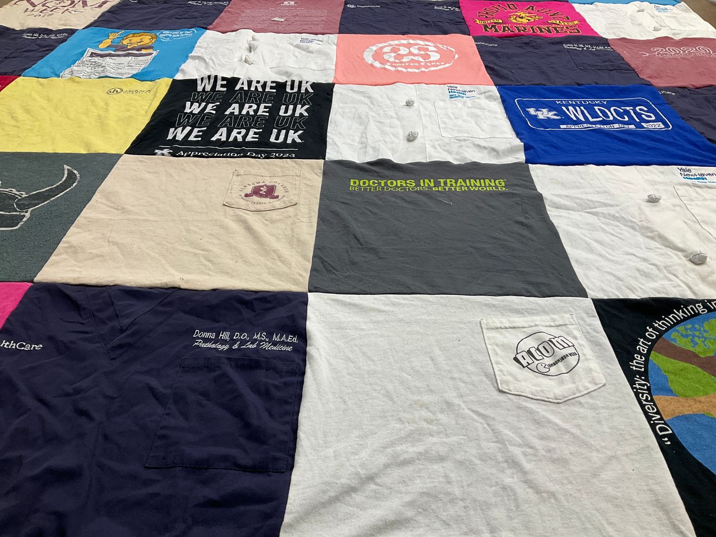 T-shirt quilt featuring university of kentucky wildcats by Donna from NY