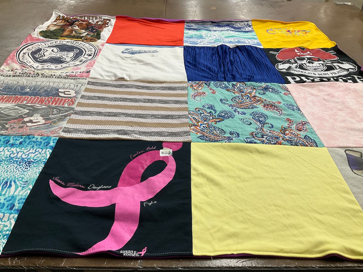 T-shirt quilt featuring pirates by Ashley from FL
