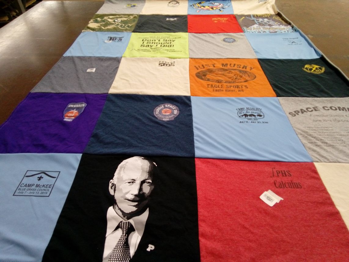T-shirt quilt from pennsylvania high school by Isabella from CO