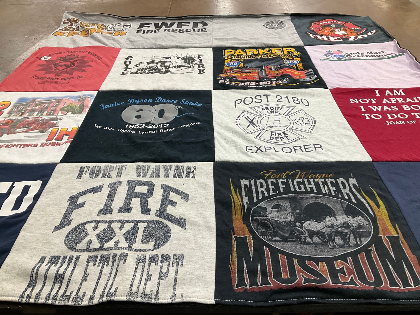 T-shirt quilt from janice dyson dance studio by Amanda from IN