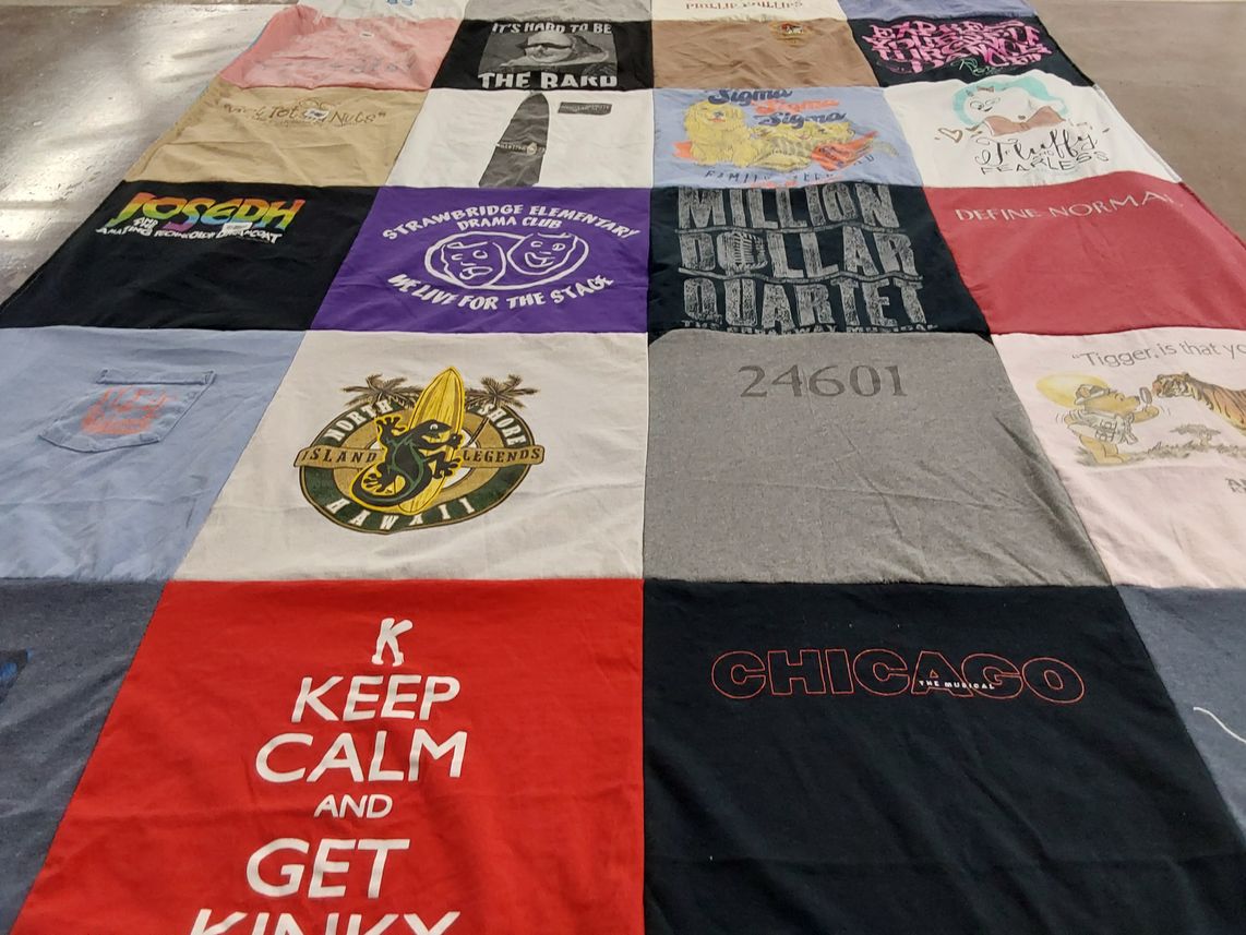 T-shirt quilt from strawbridge elementary school by Lori from AL