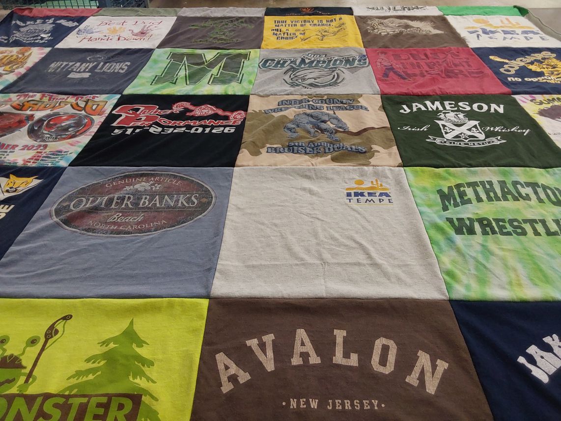 T-shirt quilt from methacton high school by Linda from PA