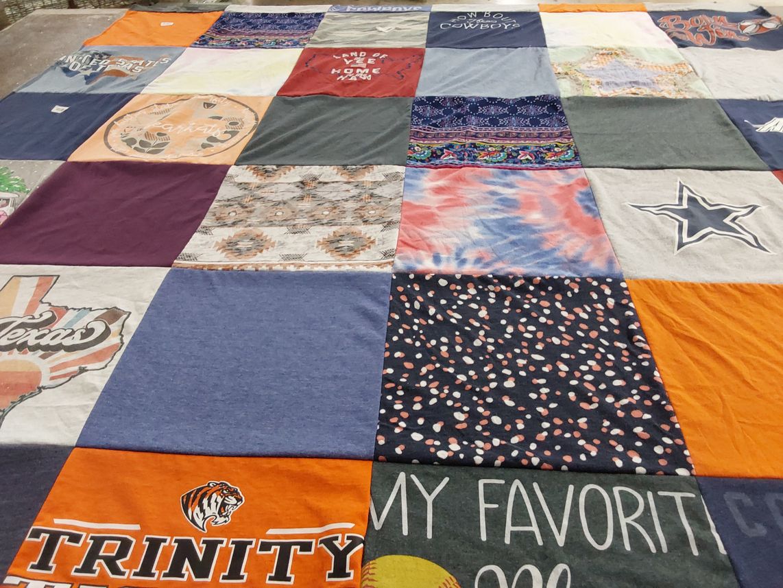 T-shirt quilt featuring dallas cowboys by Sabrina from TX