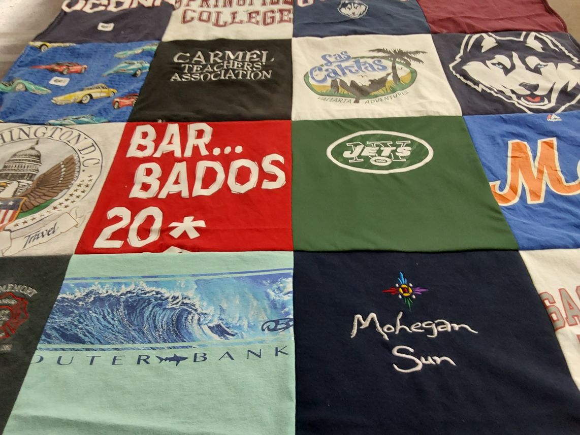 T-shirt quilt featuring new york jets by Kathleen  from CT