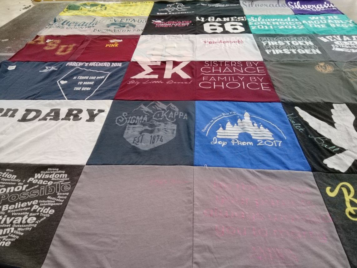 T-shirt quilt from arizona state university by Anita from UT